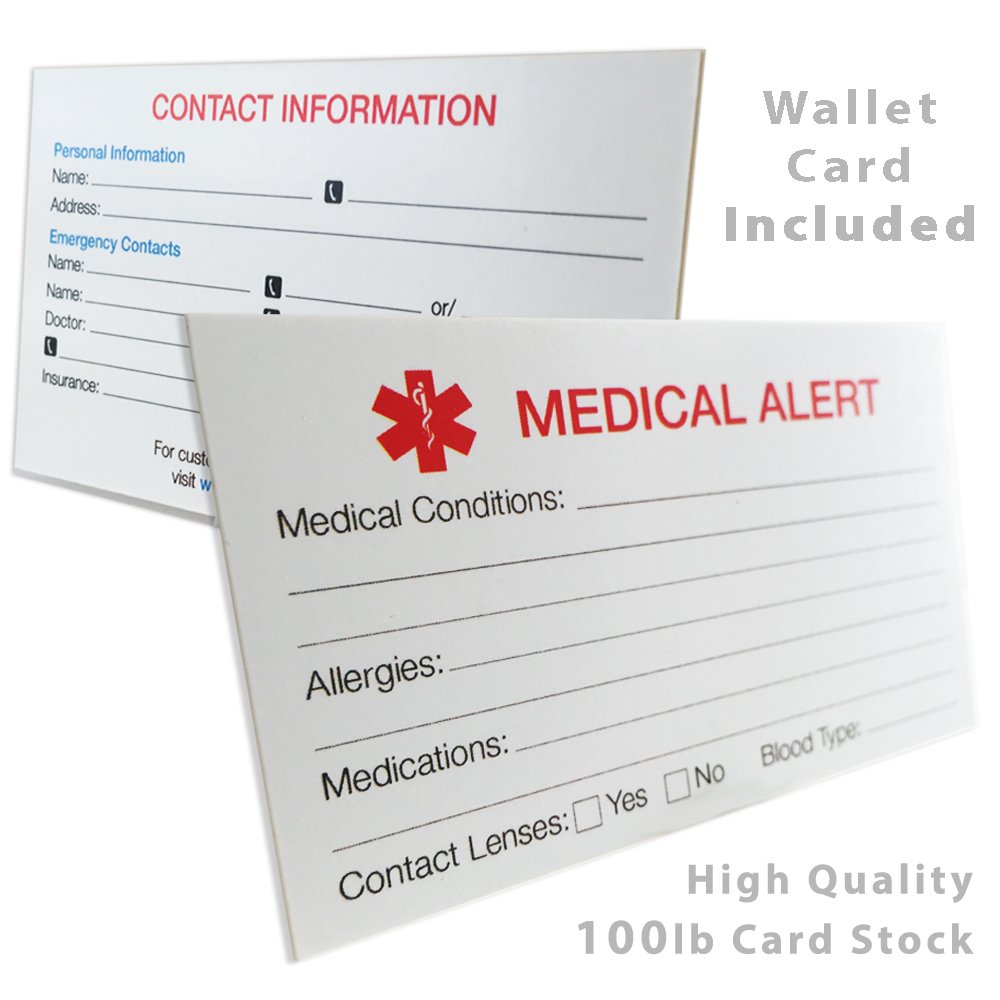 Custom Blood Thinners Medical Bracelet - Millefiori Glass for Emergency ID