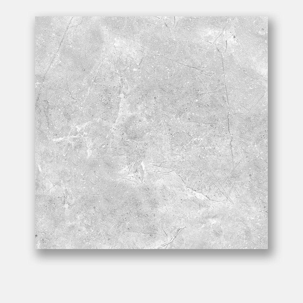 Marbella Grey 600x600 Polished Porcelain Tile - Premium Flooring for Living Room, Kitchen & Bathroom - Durable & Stylish Ceramic Tile for Home & Office Renovation