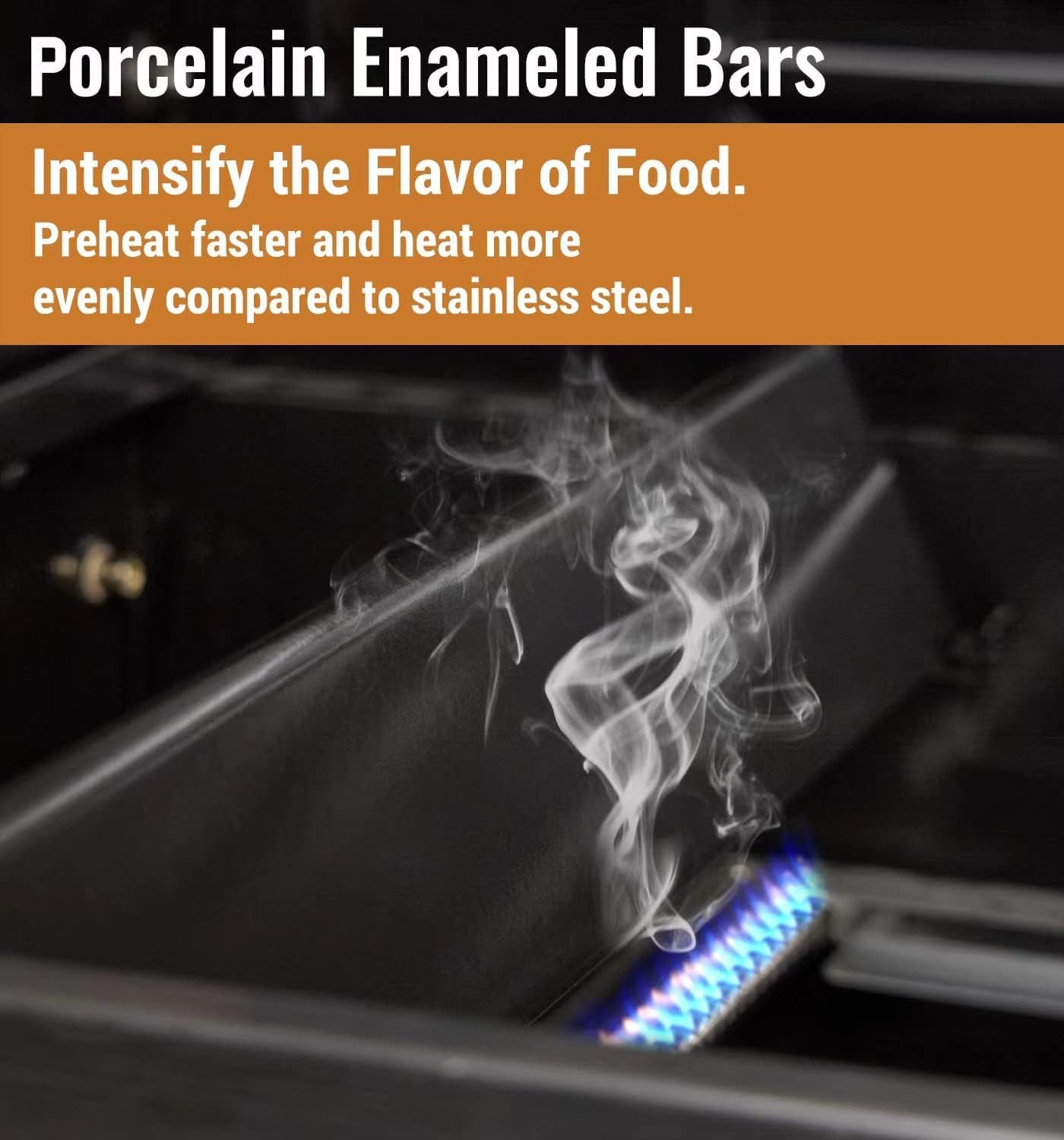 **15.3-Inch Flavorizer Bars for Weber Spirit & Spirit II 300 Series Grills – 5-Pack Porcelain-Enameled Replacement Parts – Perfect for Weber Spirit II E-310 (Front-Mounted Control) – Ideal for Grilling Burgers, Steaks & Vegetables**