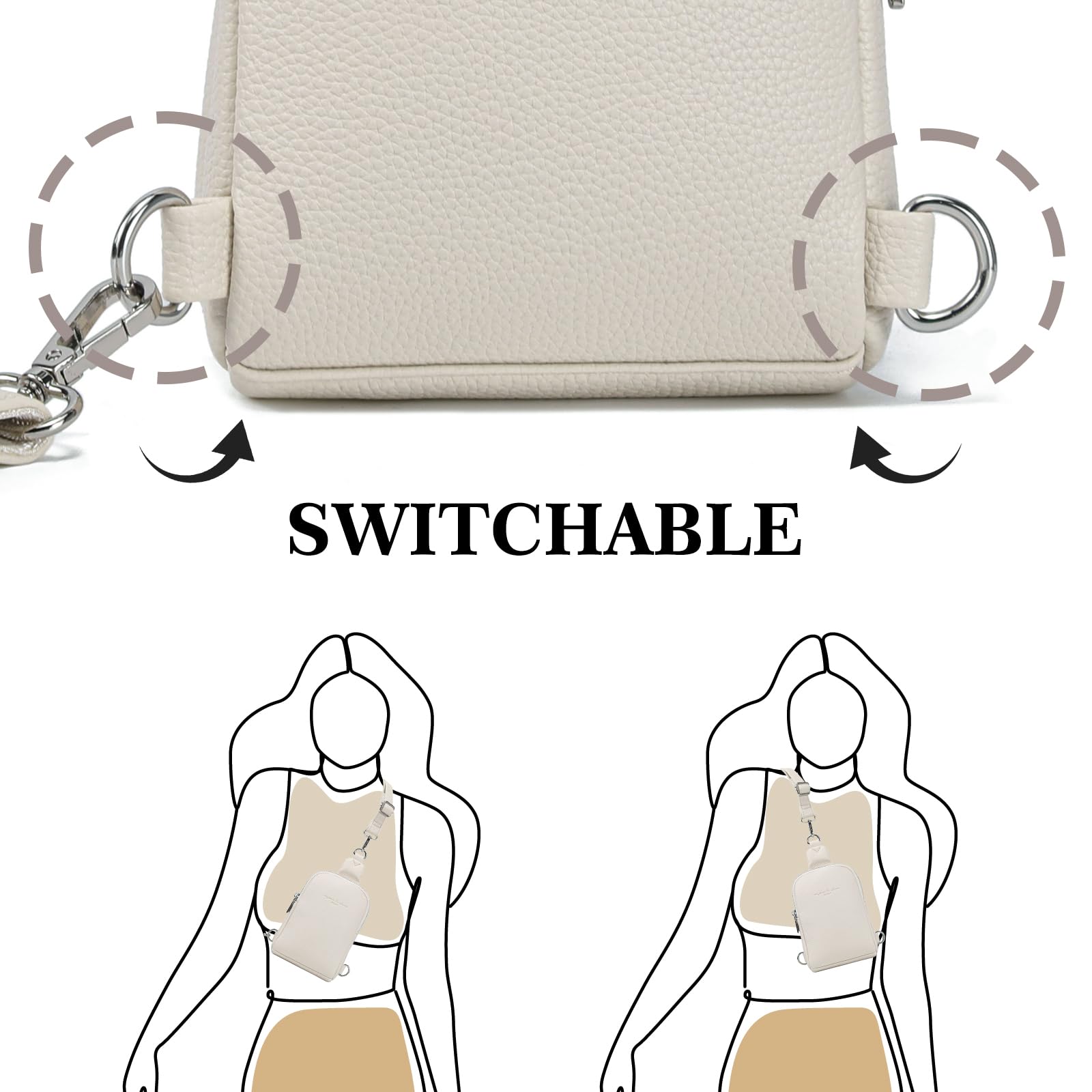 Haytijoe Women's Anti-Theft Crossbody Sling Bag - Lightweight Travel Purse with Adjustable Strap, RFID Blocking & Multiple Pockets - Perfect for Travel, Shopping, Gym & Everyday Use