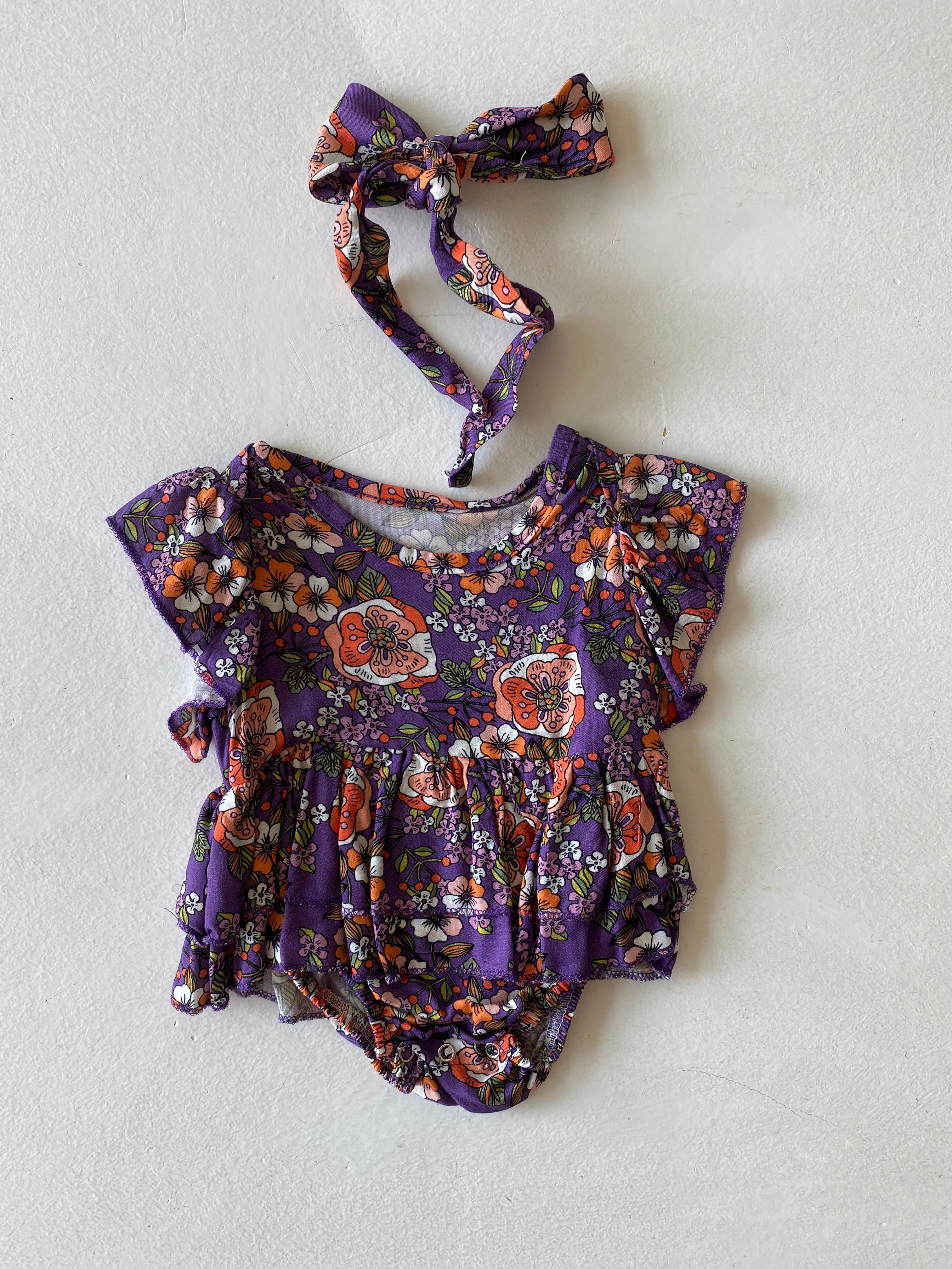 100% Cotton Ruffled Dress and Headband Set for Baby Girls - Perfect for Birthday Parties, Photo Shoots & Special Occasions