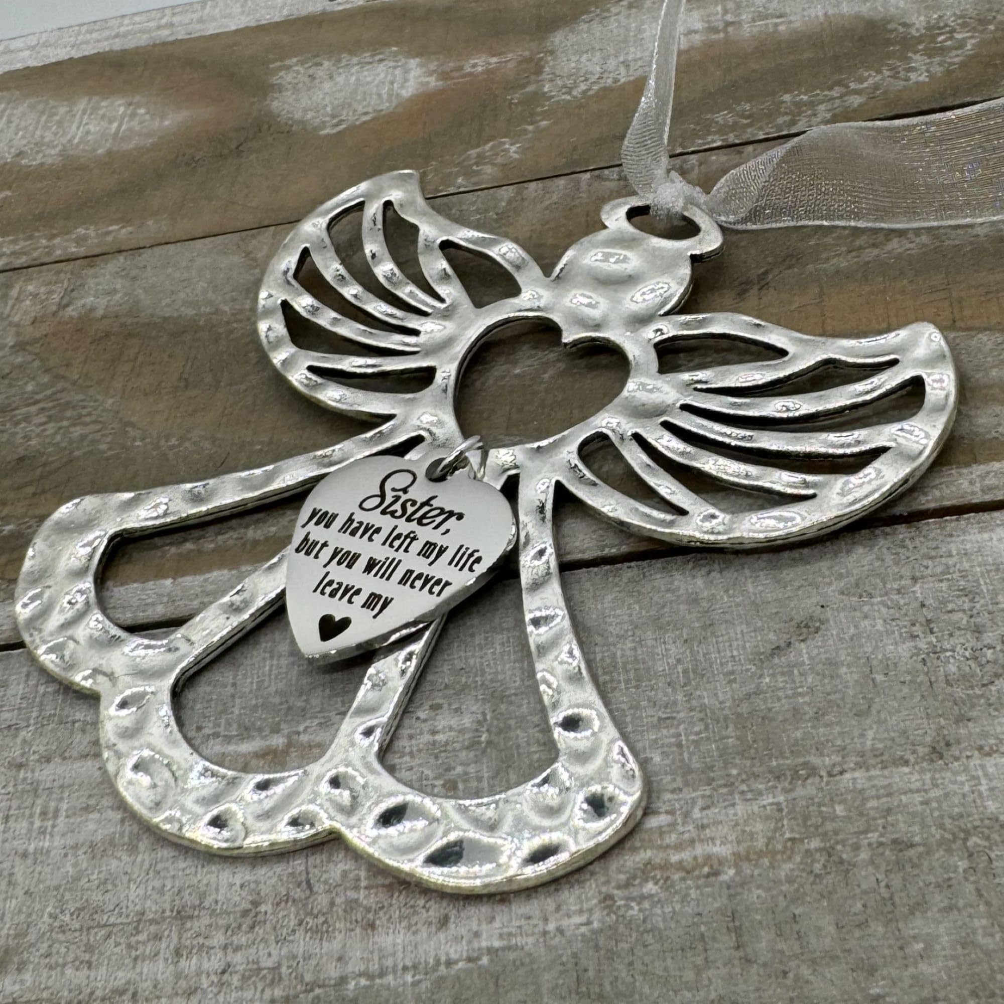Sister Memorial Angel Ornament - Heartfelt Gift for Loss