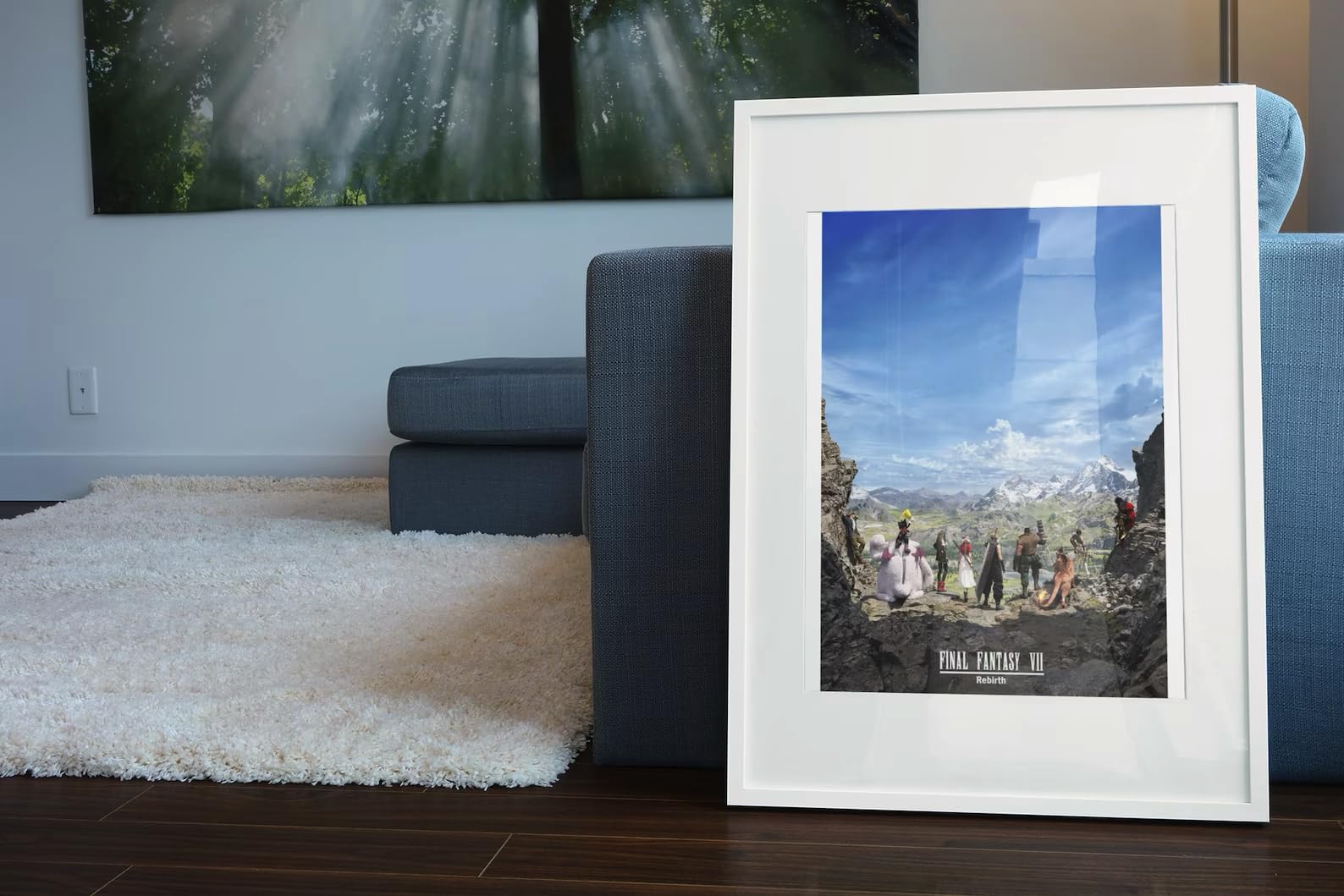Final Fantasy VII (7) REBIRTH Official Key Art Poster - 24x36 Inches Wall Decor for Living Room, Office, Bedroom, Game Room - Perfect Gift for Fans & Home Decoration