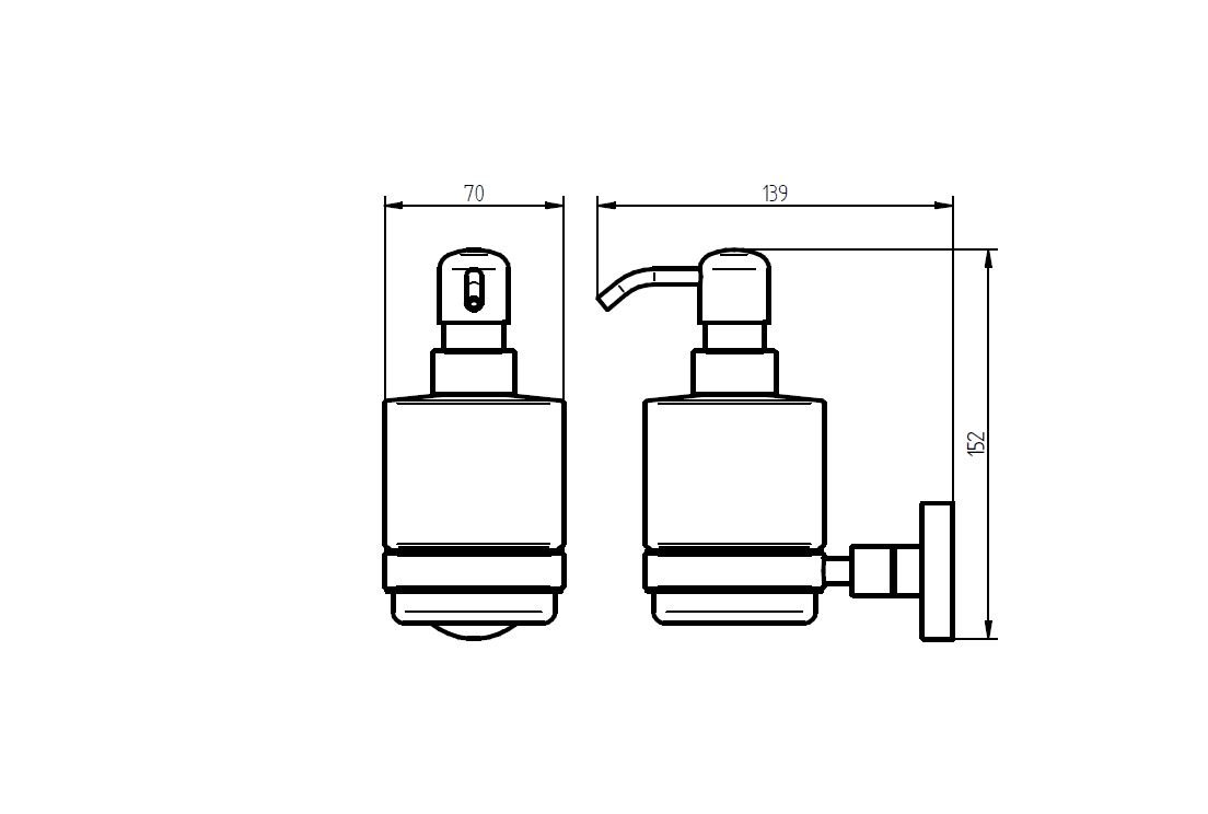 Kosmos Chrome Soap Dispenser 402316 - Premium Automatic Liquid Soap Dispenser for Kitchen & Bathroom - Touchless Hand Soap Pump for Modern Home Decor
