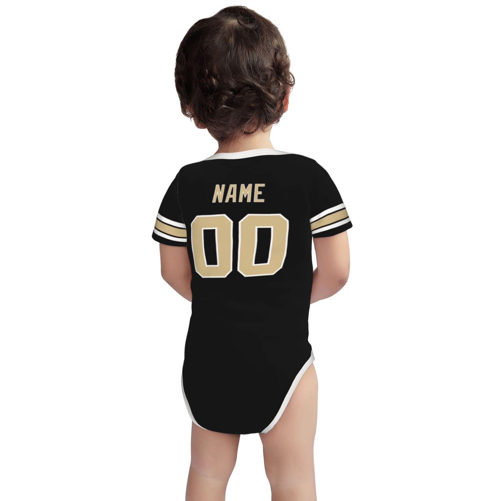 Customized Baby Clothes Set - 100% Cotton Personalized Baby Suit with Name & Number - Perfect for Newborn Gifts, Christening, Birthday & Photo Shoots