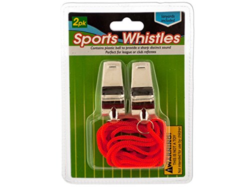 48-Pack Sports Whistles with Lanyards for Coaches & Referees