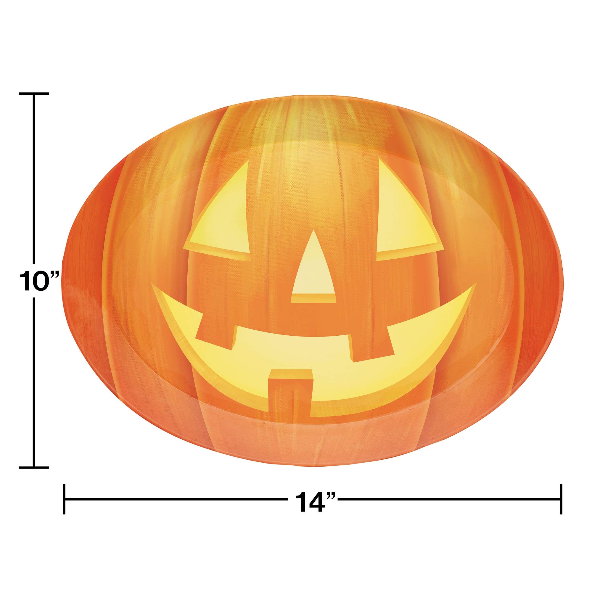 12-Pack Orange & Yellow Pumpkin-Shaped 14