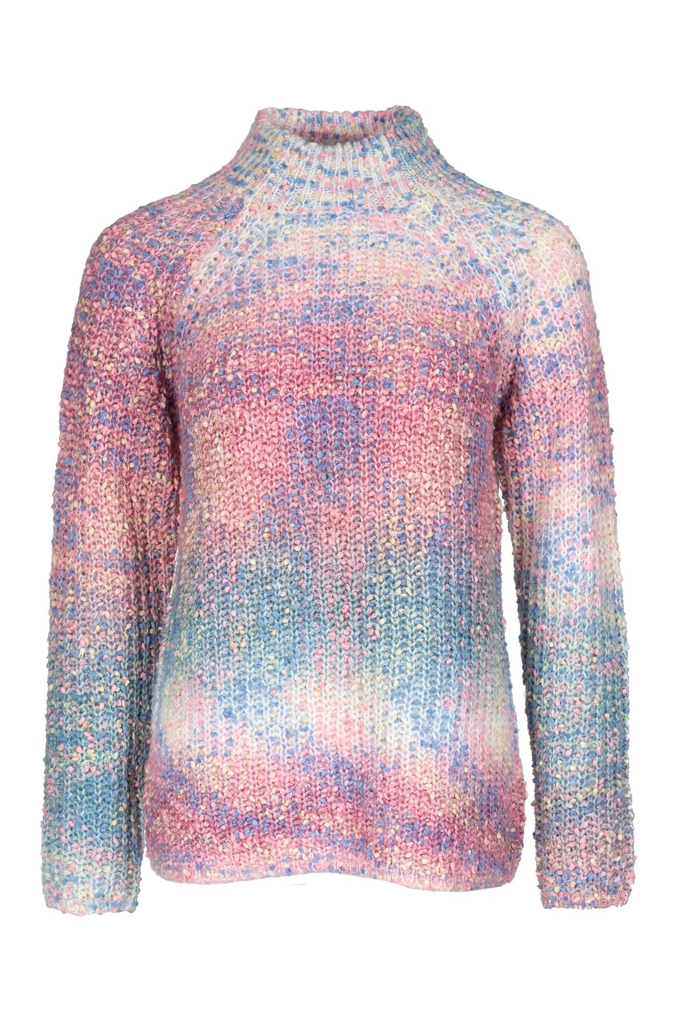 Vibrant Multicolor Bubble Knit Sweater for Women | Soft Pink Sage Pullover | Cozy Winter Fashion | Perfect for Casual Outings & Holiday Gatherings