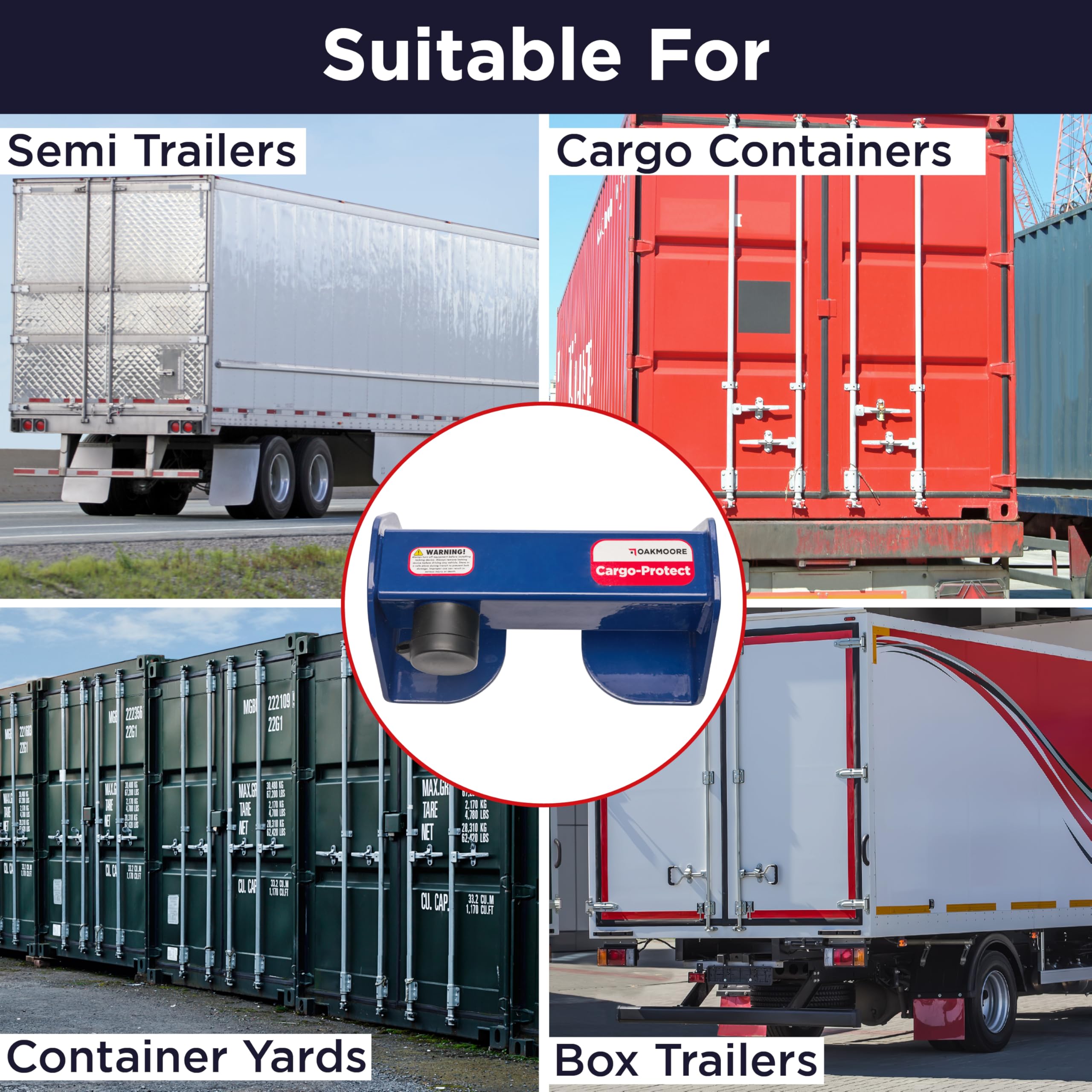Heavy Duty Shipping Container Lock for Cargo Vans & Semi Trailers | Secure Sea & Box Trailer Door Locks with Key | Ideal for Logistics, Transport Security & Storage Protection