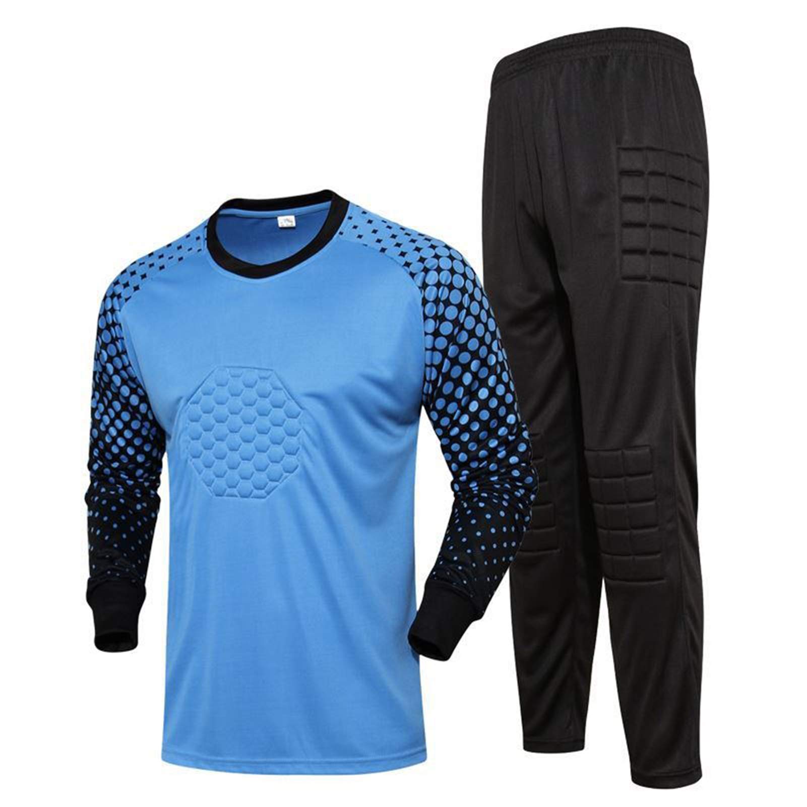 Football Goalkeeper Jersey Set for Adults & Kids - Breathable Soccer Goalie Uniform for Games & Training | Perfect for Outdoor Sports, Yoga & Fitness Activities