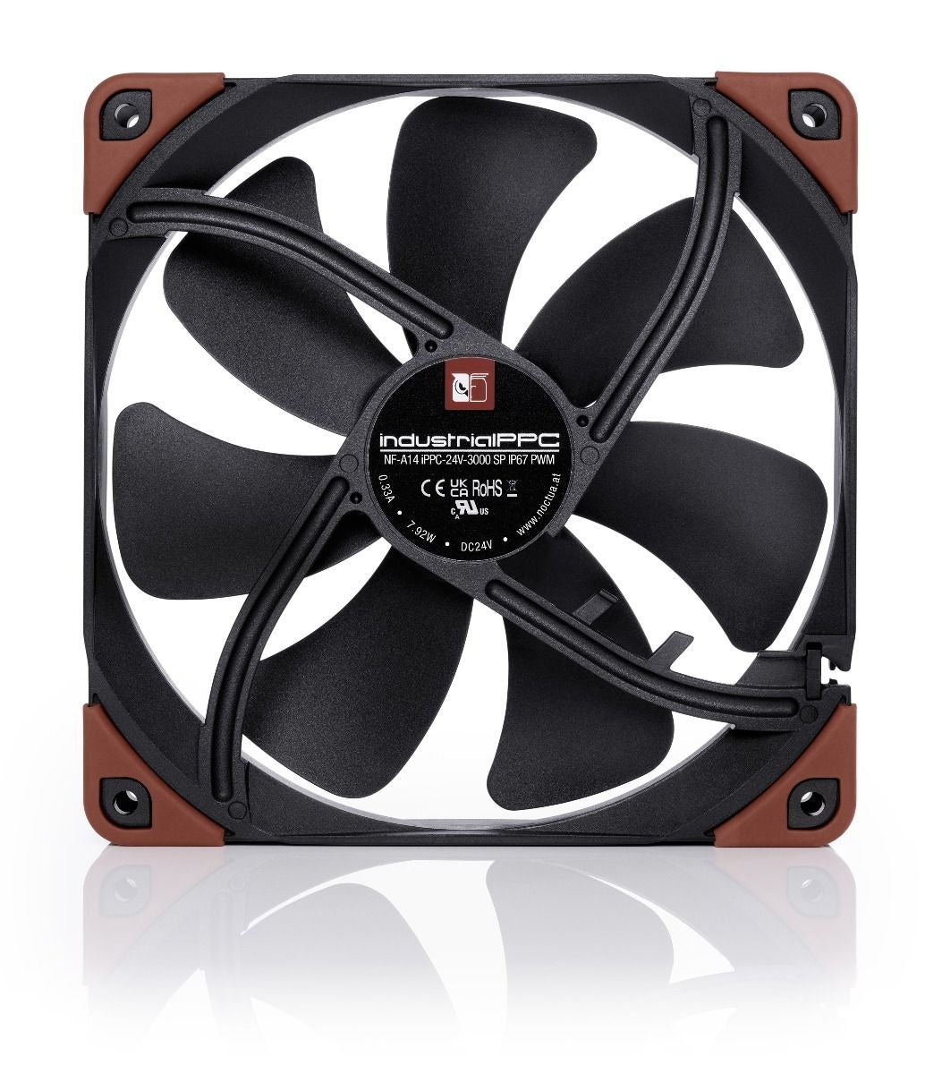 Noctua NF-A14 iPPC 3000 PWM IP67 140mm High-Performance Fan - 24V, 3000RPM, Waterproof - Perfect for PC Cooling, Industrial Applications, and Server Rooms