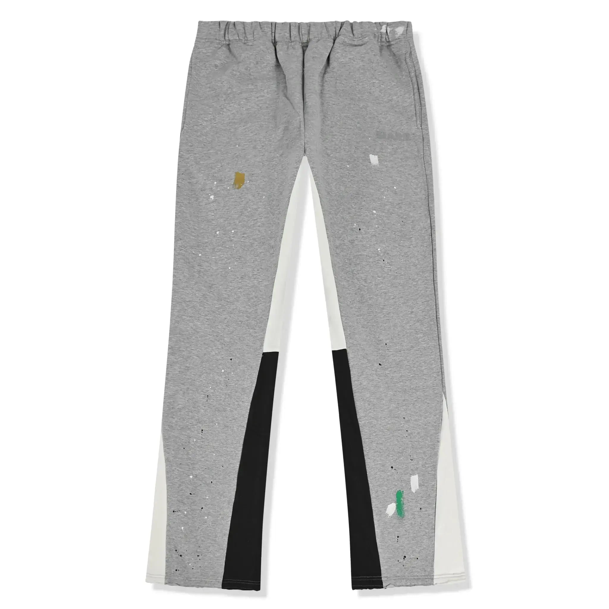 SIARR Women's Flared Joggers - Soft High Waisted Yoga Pants with Pockets, Grey Paint Color for Running, Lounge & Workout - Comfortable Athletic Casual Pants
