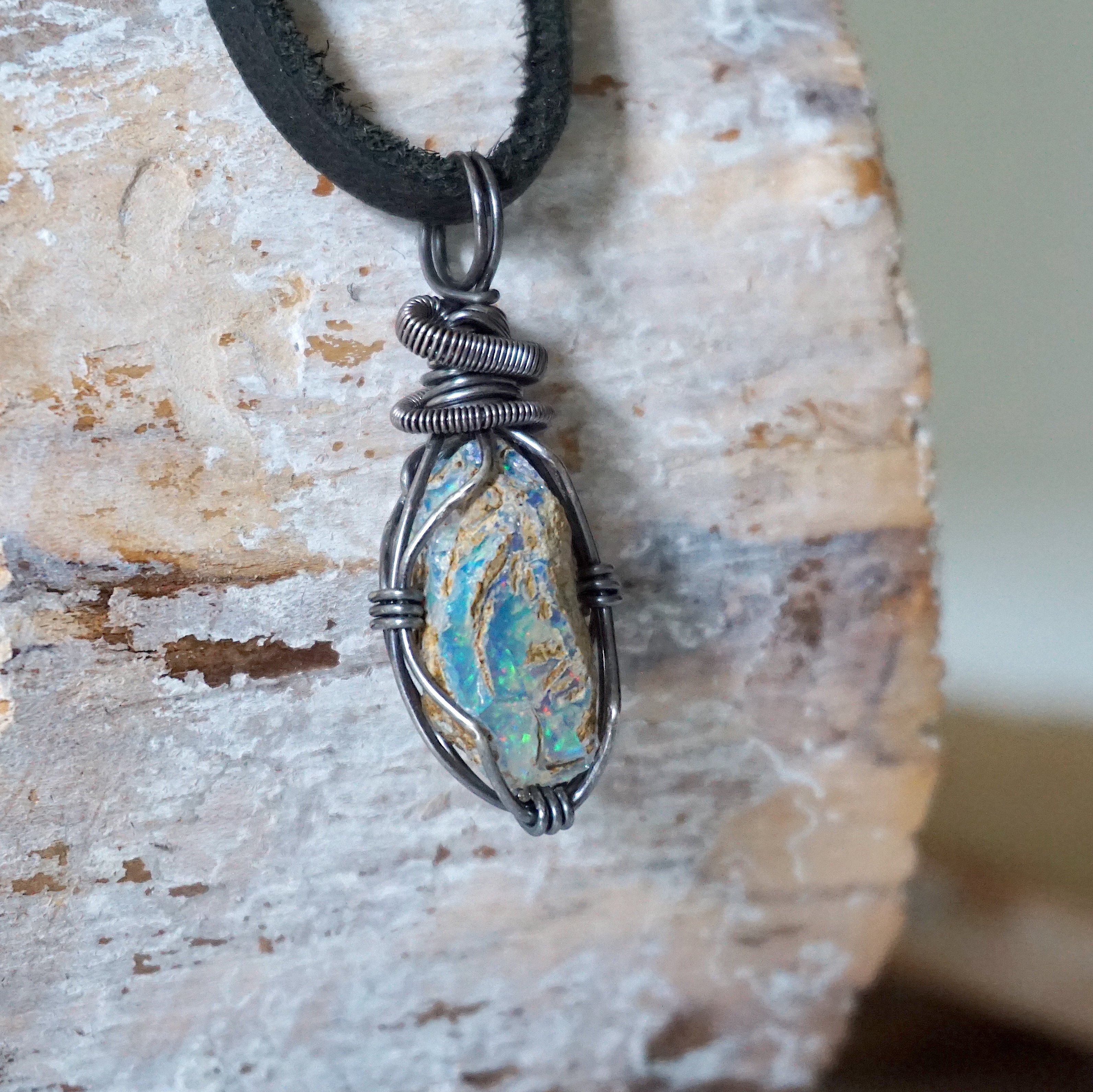 Vintage Fire Opal Pendant Necklace in Antiqued Silver - Elegant Jewelry for Women, Perfect for Weddings, Parties & Special Occasions