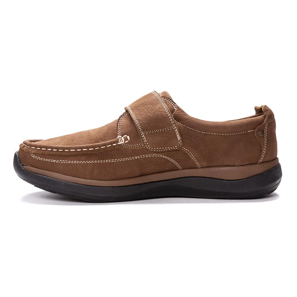 **Propet Men's Porter Slip-On Shoes with Hook & Loop Strap - Comfortable Casual & Orthopedic Walking Shoes for Work, Travel & Daily Wear**
