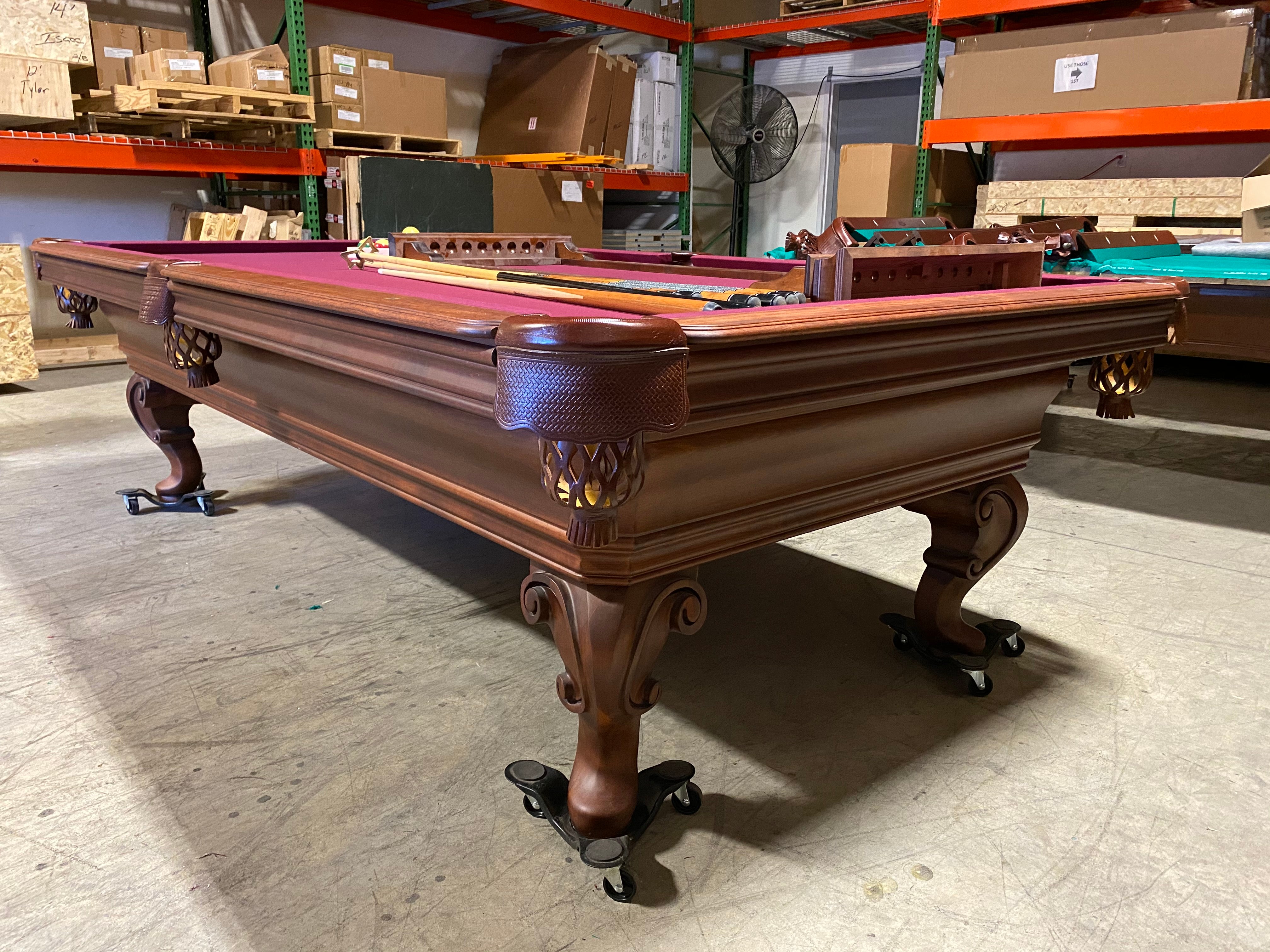 Olhausen Seville Pool Table - Professional 8-Foot Billiard Table for Home Game Room, Bar & Entertainment | Perfect for Family Fun & Competitive Play