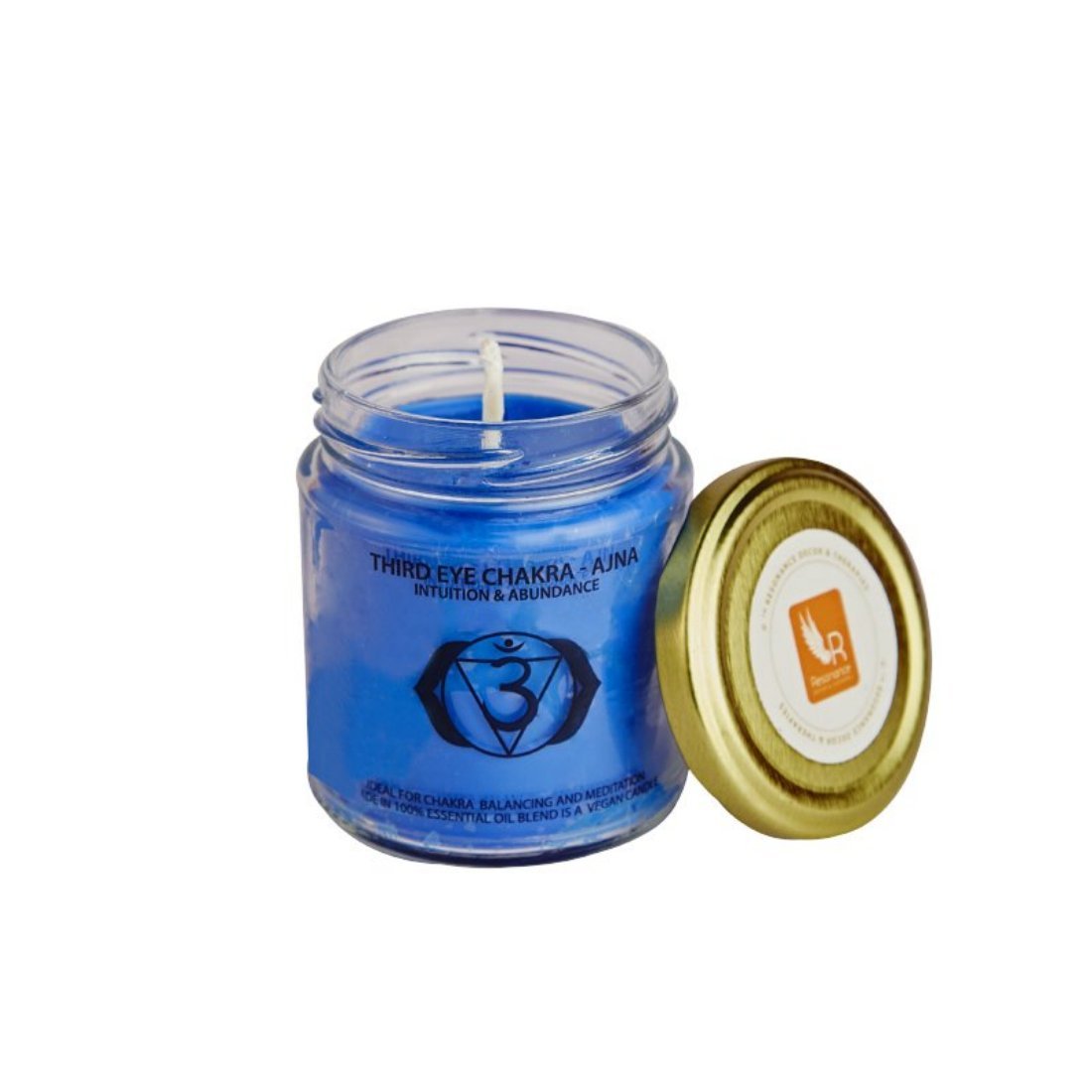 RESONANCE Seven Chakra Meditation Set - Natural Wax Medium Jar Candle for Yoga, Reiki Healing & Spiritual Relaxation