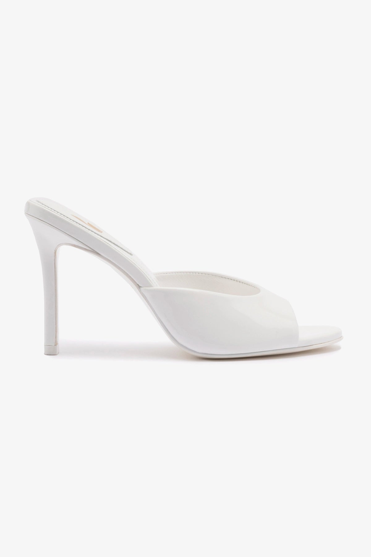 White Leather Jasmine Hi Mule Women's Shoes - Comfortable Slip-On Fashion Sneakers for Casual Wear & Everyday Outfits