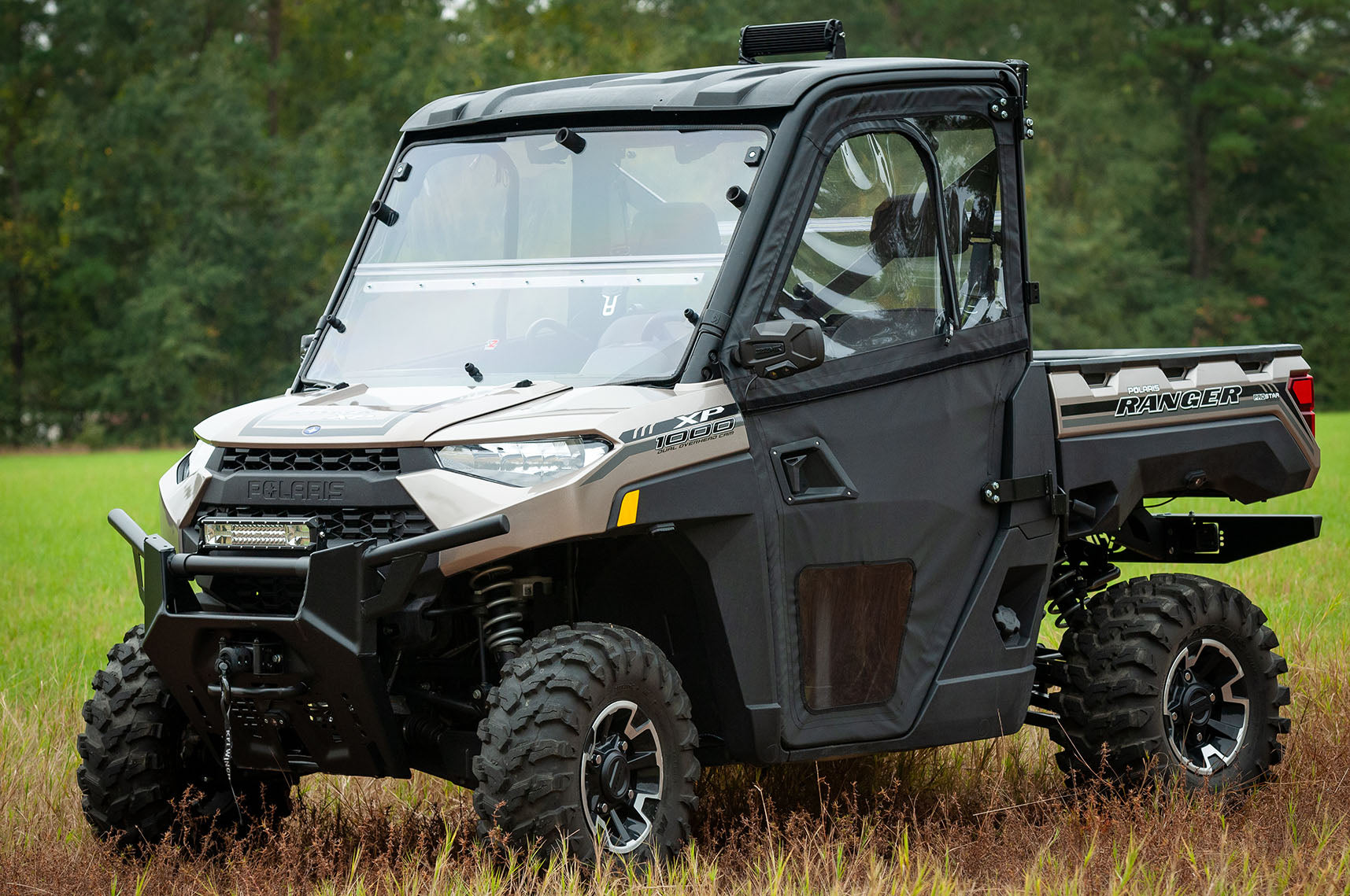 Polaris Ranger XP 1000 Full Size Pro Fit Front Door Kit 52 06024KIT - Replacement Framed Doors for New Body Style | Off-Road UTV Accessories for Hunting & Farm Work
