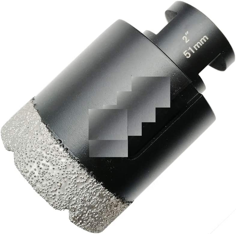 2-Inch Diamond Coated Core Drill Bit for Tile, Porcelain, Ceramic, Granite & Marble - Perfect for Grinding, Enlarging & Polishing Holes in Countertops (50mm) - Ideal for Bathroom Renovations, Kitchen Backsplashes & DIY Home Improvement Projects