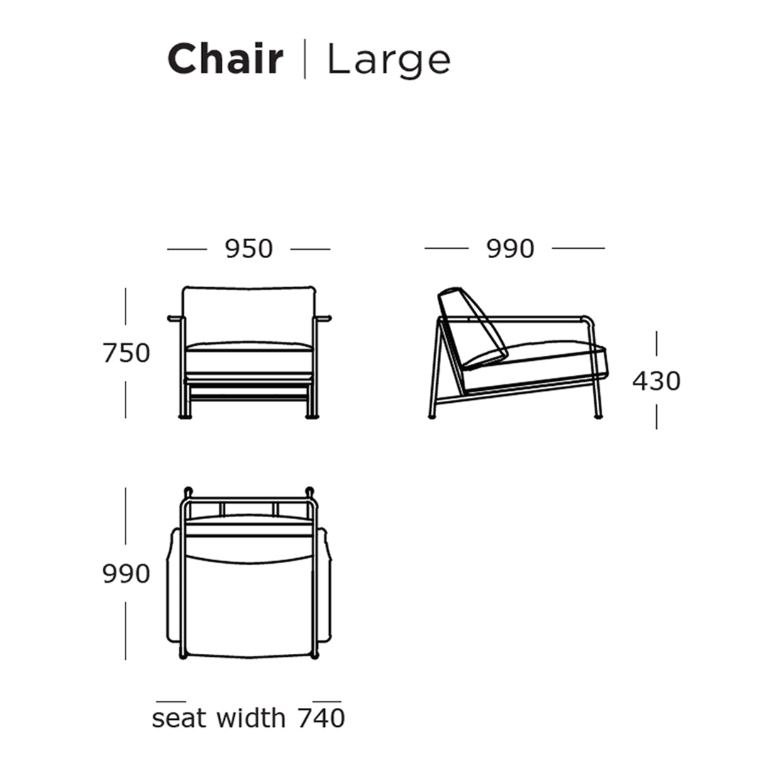 Aero Lounge Chair - Modern Comfortable Recliner for Living Room, Patio & Outdoor Relaxation | Ergonomic Design & Durable Fabric | Perfect for Reading, Napping & Sunbathing