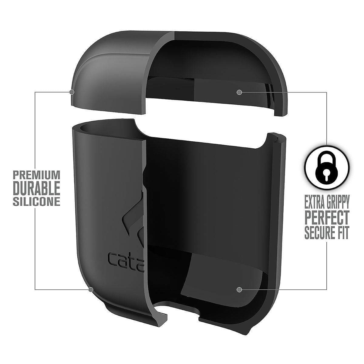 Apple AirPods (2nd & 1st Generation) Protective Standing Case - Durable Cover for Charging & Display | Perfect for Home, Office & Travel Use