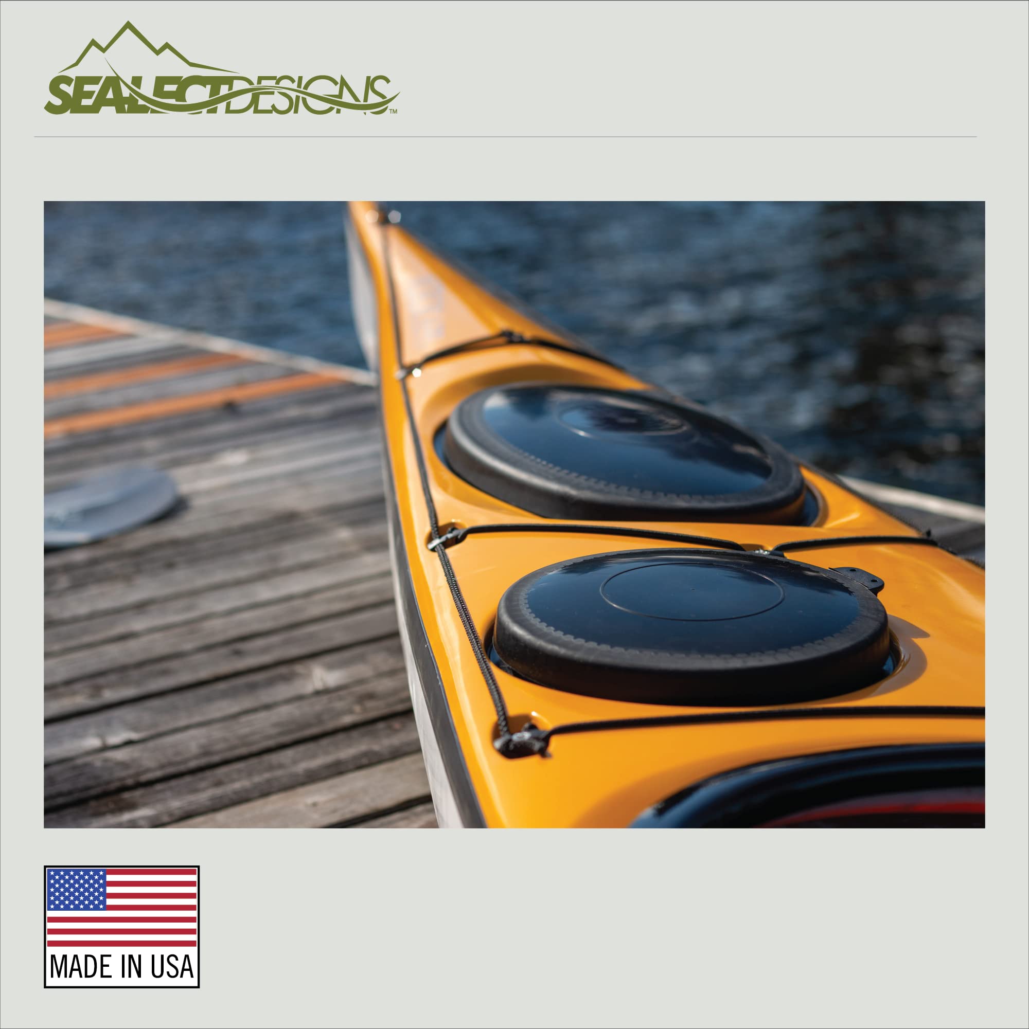 High-Performance Kayak Hatch Cover - Narrow Oval Design for Kajak Sport 44/26 - Waterproof & Durable Kayaking Accessory for Outdoor Adventures