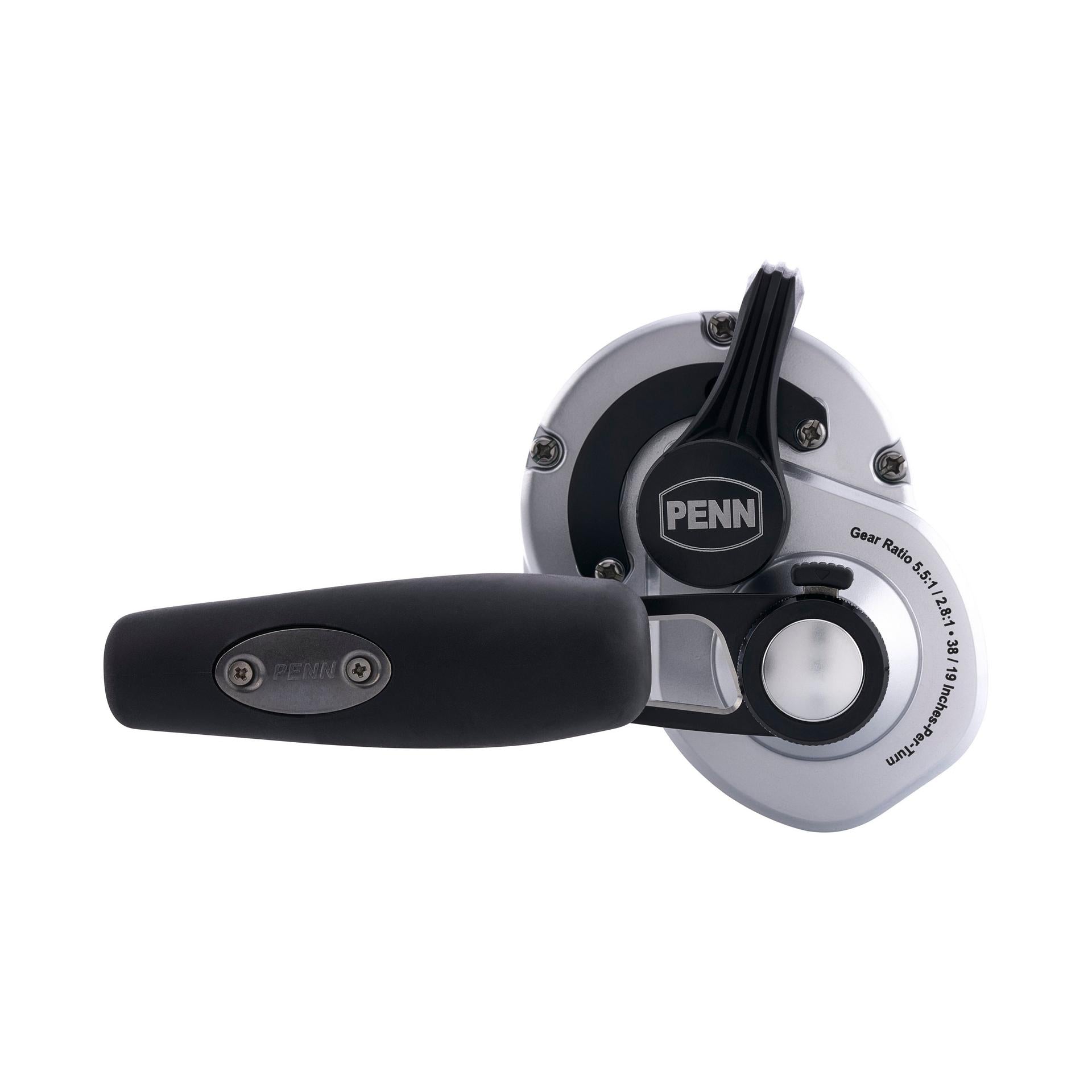 PENN Fathom™ II Lever Drag 2-Speed Conventional Fishing Reel - Saltwater & Deep Sea Fishing Gear for Big Game Anglers