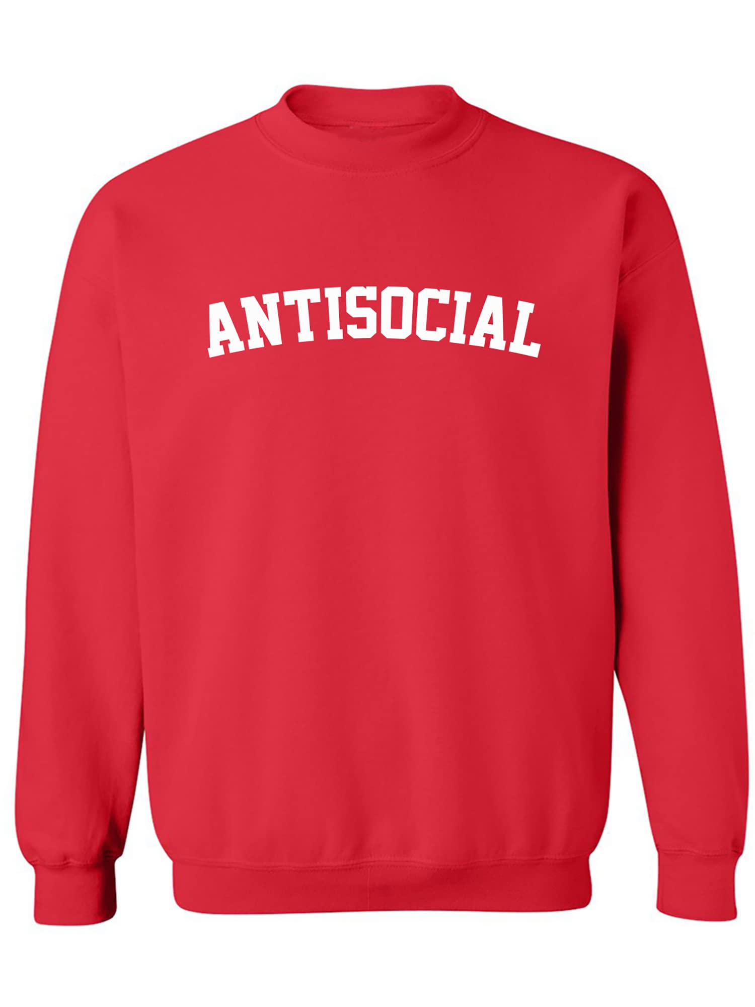 Zerogravitee ANTISOCIAL Crewneck Sweatshirt - 时尚宽松连帽卫衣，适合日常休闲、街头风穿搭