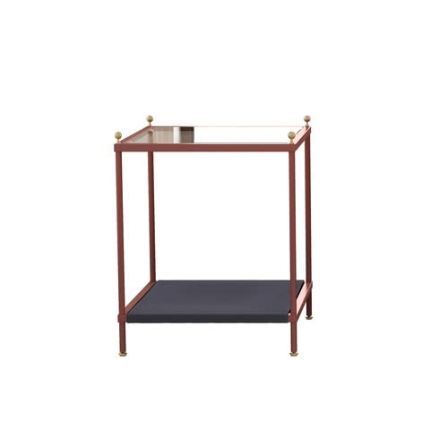 Premium Tempered Glass Coffee Table with Pet Mat - Multi-Functional Modern Living Room Furniture for Small Spaces, Perfect for Pet Owners & Home Decor