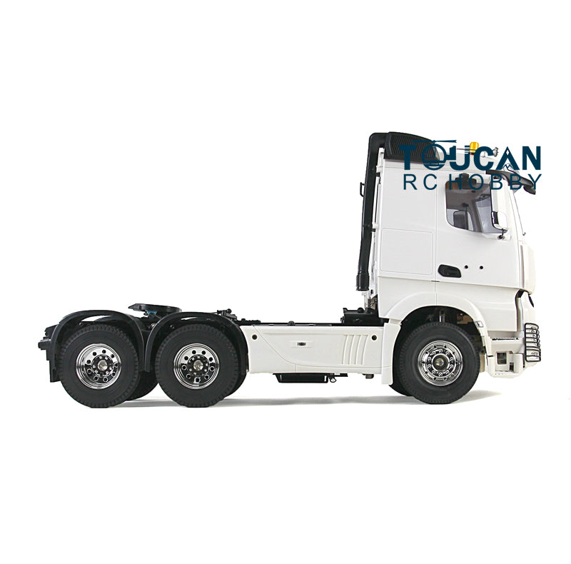 1:14 Scale RC Construction Vehicle Remote Control Tractor Truck Trailer Kit - DIY 3 Axle Simulation Model with Motor | US Stock | Perfect for Construction Site Play, STEM Learning & RC Hobbyists