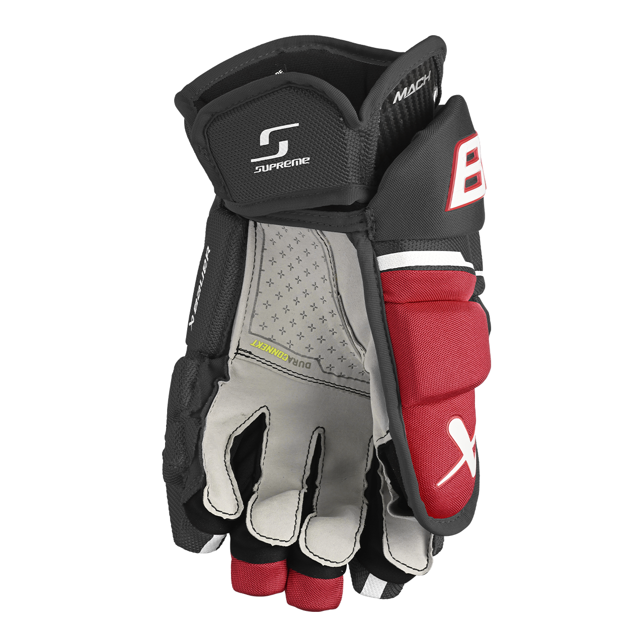 Bauer Supreme Mach Senior Hockey Gloves - High-Performance Ice Hockey Gloves for Men - Perfect for Competitive Play & Training