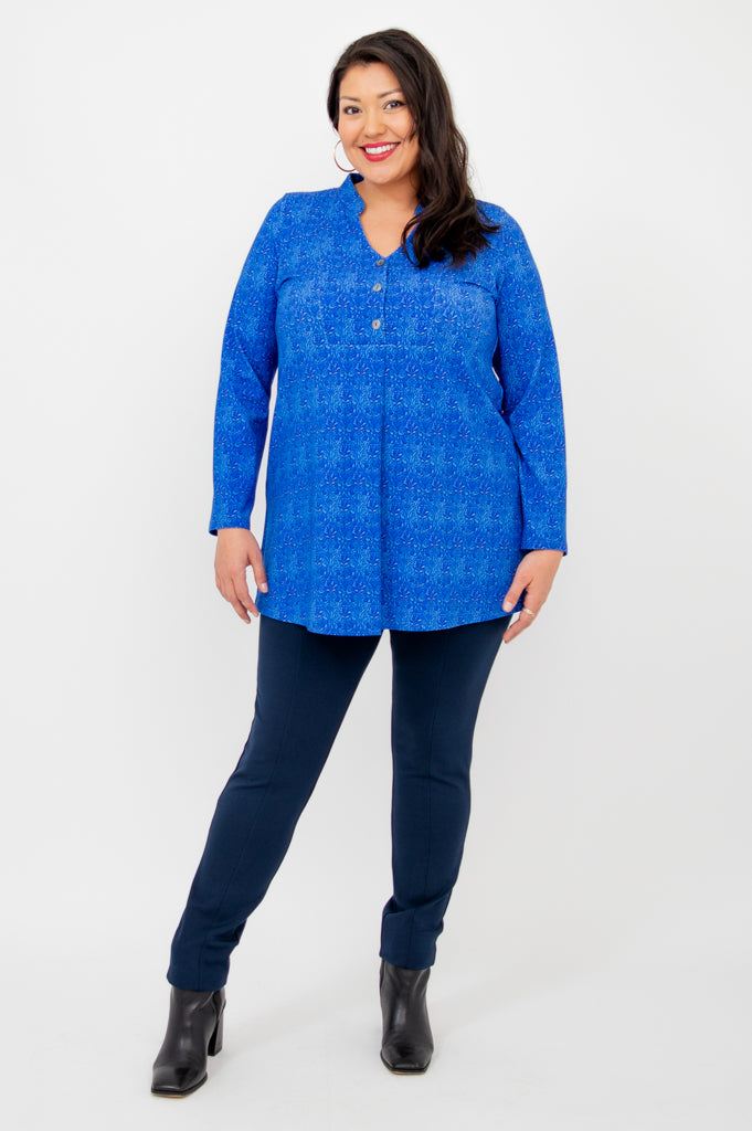 Edwina Long Sleeve Top - Soft Bamboo Fabric for Women - Perfect for Casual Wear, Office, and Vegas Night Out