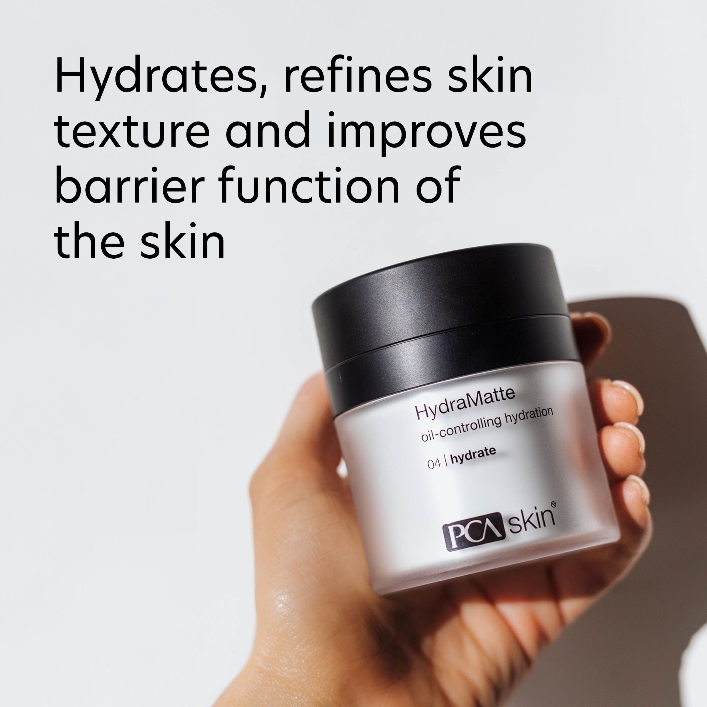 PCA SKIN HydraMatte Oil Control Moisturizer for Oily & Combination Skin - Lightweight Face Moisturizer Reduces Shine & Pores, Fast Absorbing, Non-Greasy Formula - Perfect for Daily Skincare Routine & Makeup Prep (1.8 oz Jar)