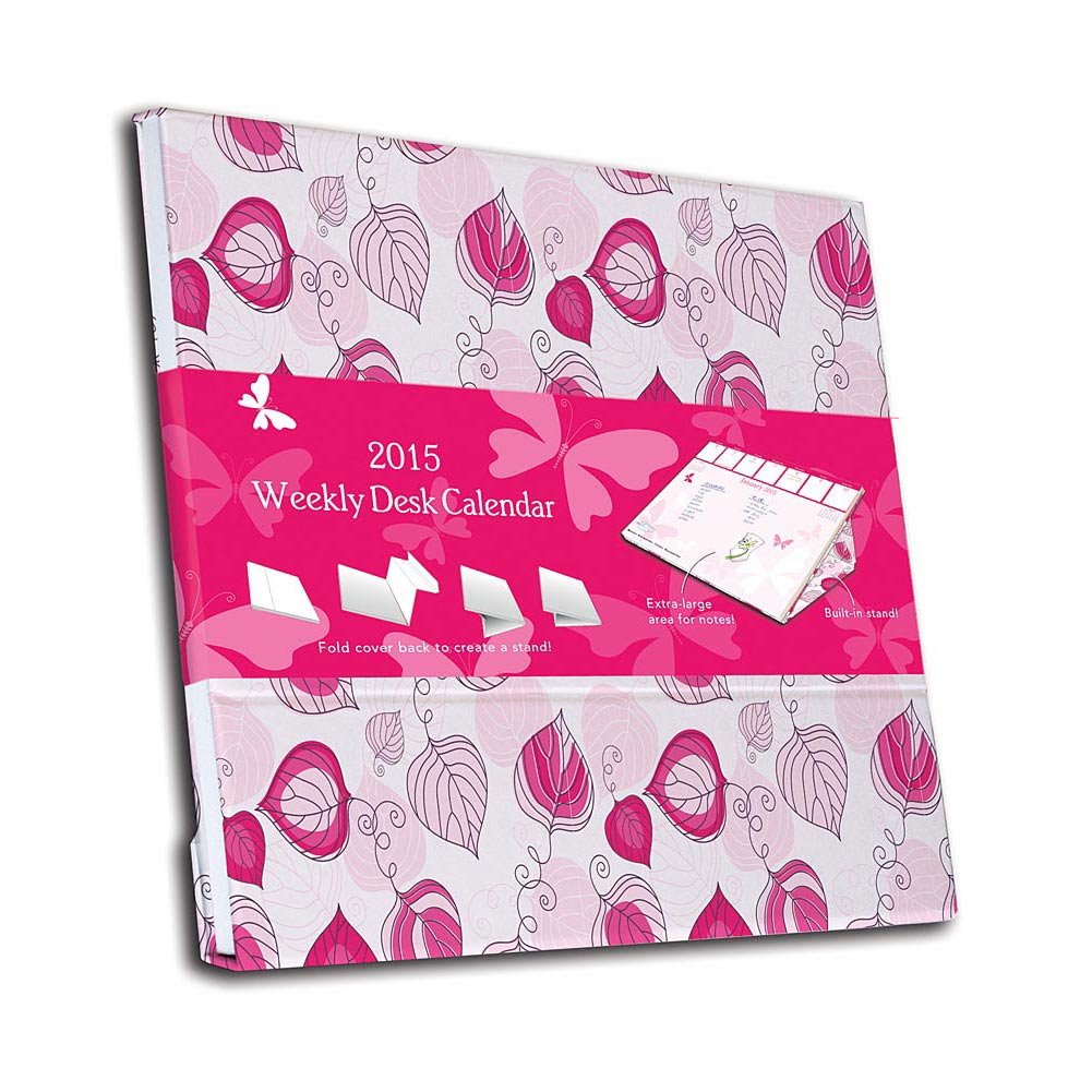 1 X 2015 Perfectly Pink Desk Pad - Premium Office Desk Mat for Women, Trendy Workspace Accessory | Ideal for Home Office, Study Desk & Workstation Organization