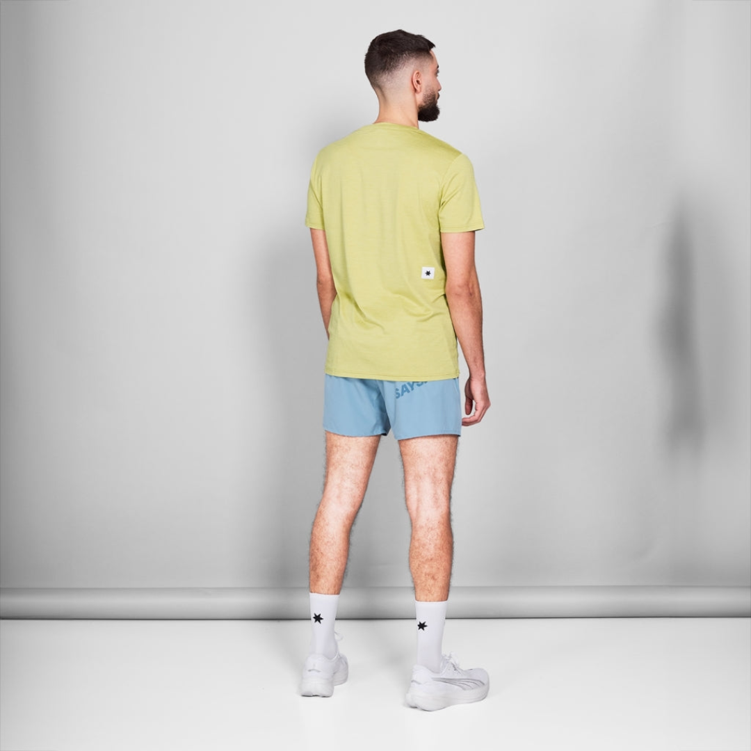 SAYSKY Men's Logo Pace T-Shirt - Lightweight Comfortable Cotton Tee for Running, Gym & Casual Wear