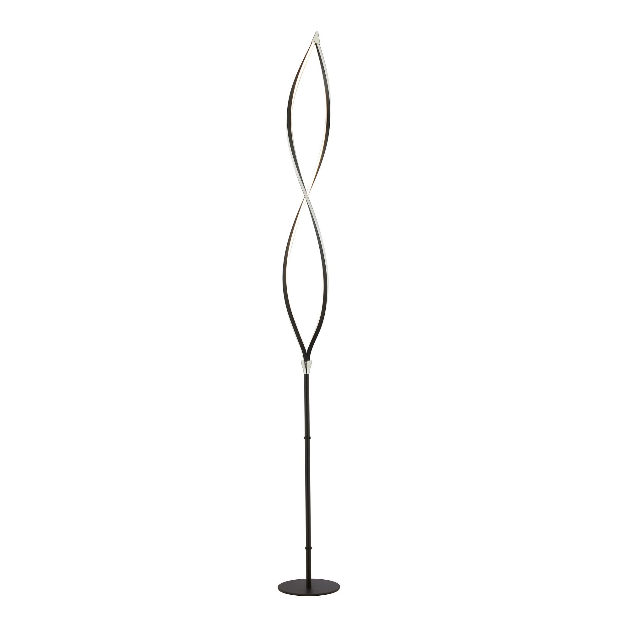 Lite Source Kyle 16W 1 LED Floor Lamp - 70 Inch Tall Adjustable Standing Light with 11.5 Inch Base - Perfect for Living Room, Bedroom, or Office Lighting