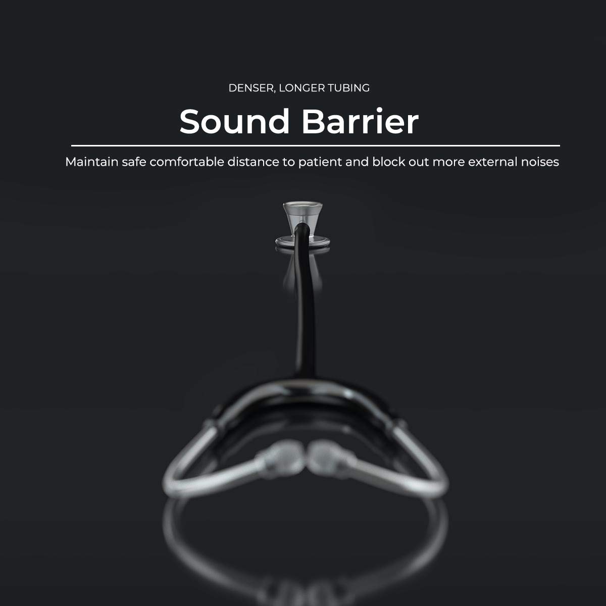 MDF797T11 ProCardial Cardiology Stethoscope - Lightweight Titanium Dual Head Stethoscope for Adults with Black Tube & Silver Chestpiece | Perfect for Doctors, Nurses, and Medical Professionals in Hospitals & Clinics