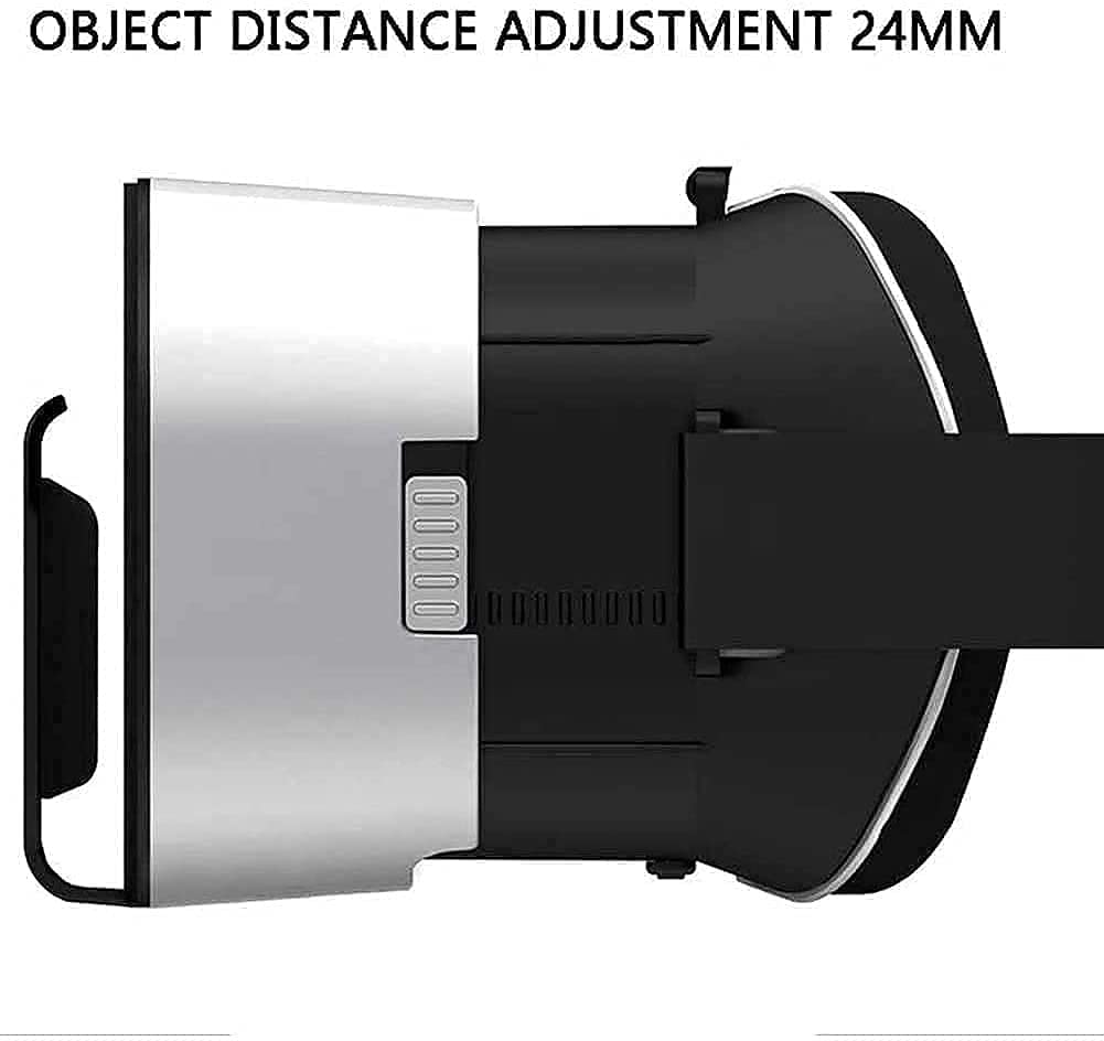 3D VR Glasses Headset for Smartphones 4.7-6.0 Inch - Adjustable Comfortable Virtual Reality Goggles for Mobile Games & Movies - Perfect Gift for Kids & Adults (Black) - Ideal for Home Entertainment, Gaming, and VR Experiences