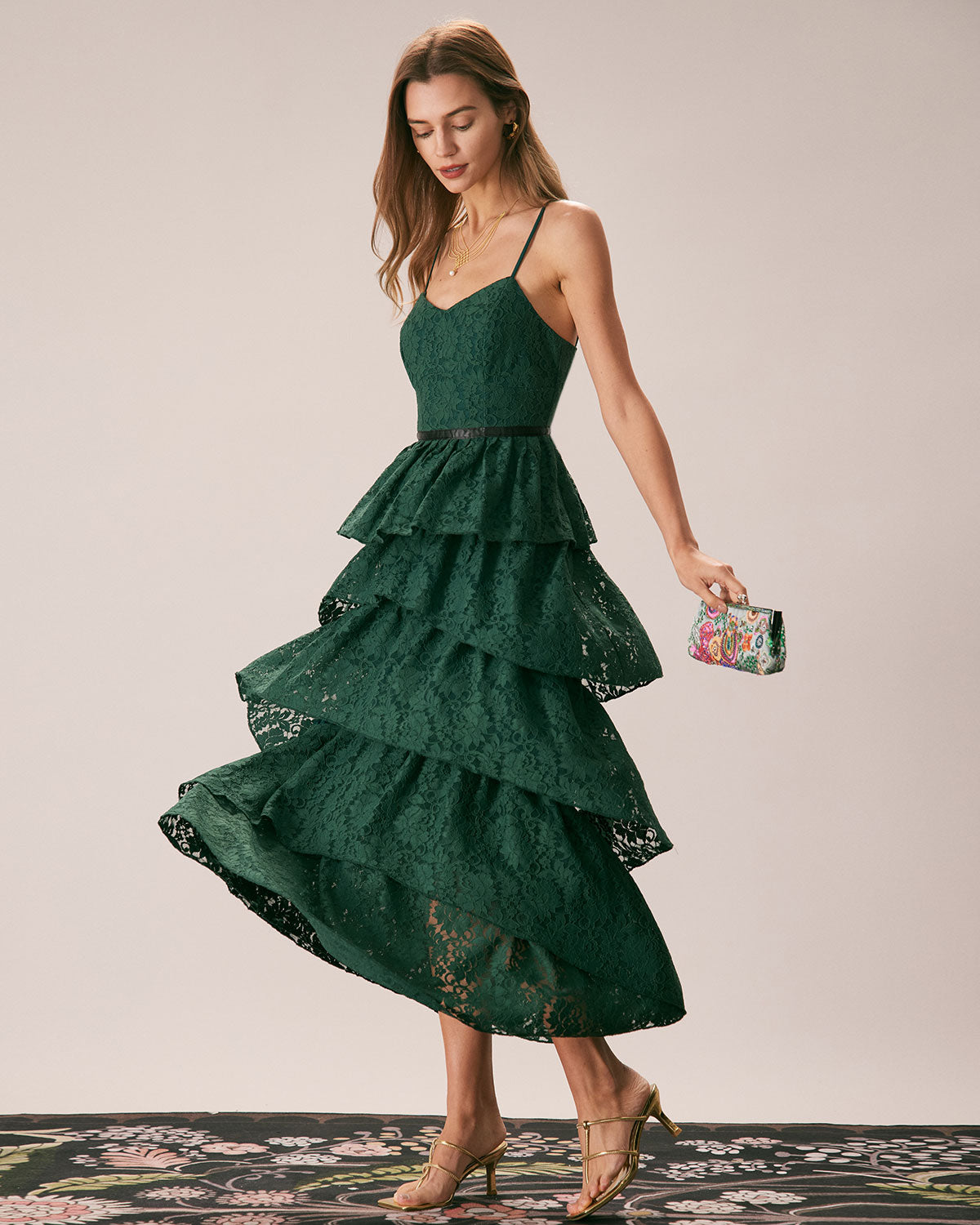 Elegant Green Sweetheart Neckline Maxi Dress for Women - Perfect for Weddings, Parties & Summer Vacations