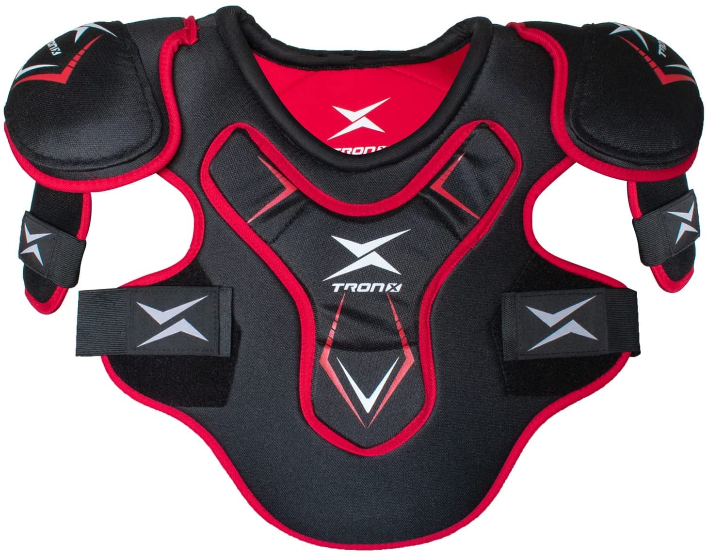TronX Force Adult Senior Ice Hockey Shoulder Pads - Protective Gear for Men & Women - Lightweight & Durable Hockey Equipment for Games & Practice