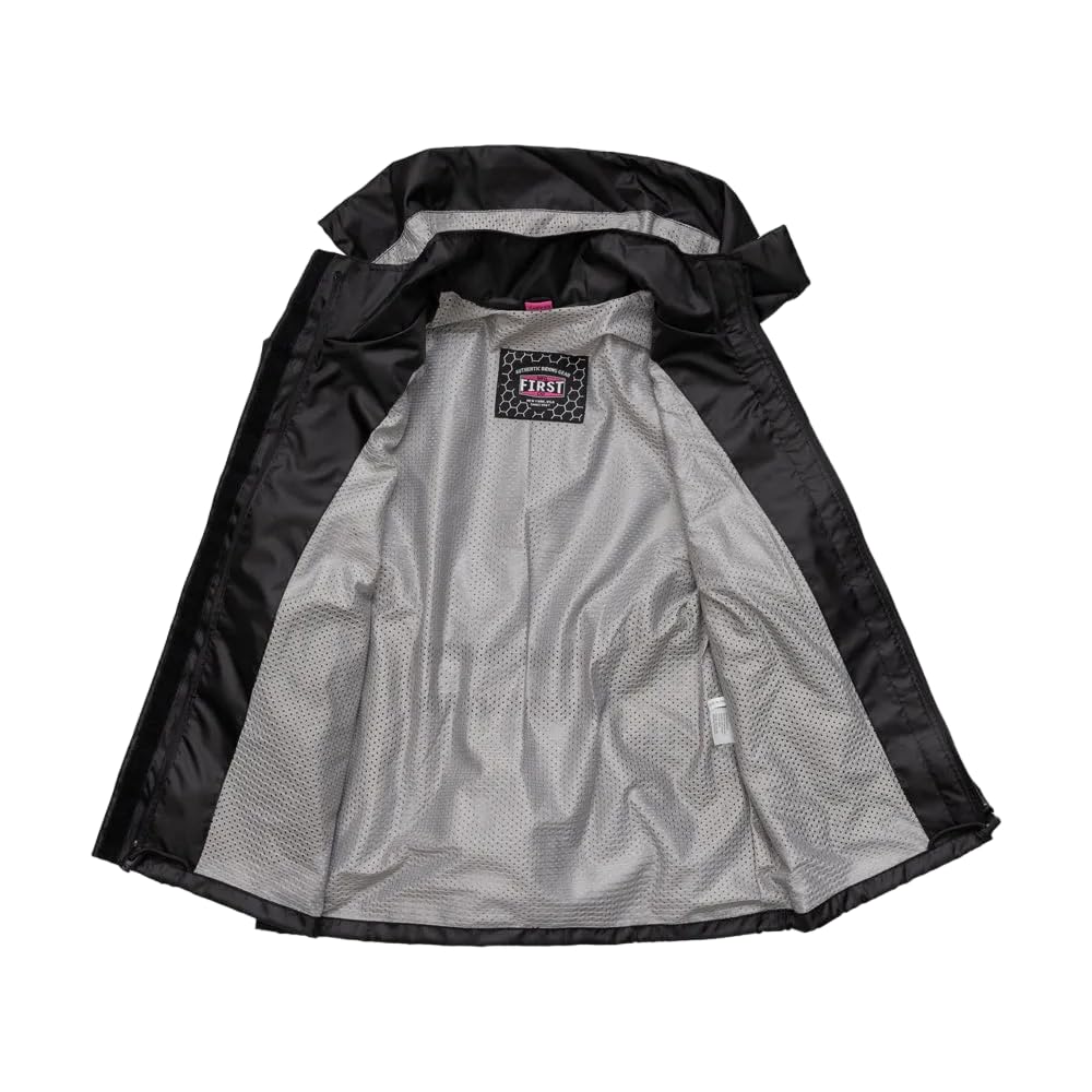 First Mfg Co Women's Motorcycle Rain Suit - Waterproof Ripstop Biker Riding Jacket & Pants Set for All-Weather Protection - Ideal for Commuting, Touring & Outdoor Adventures