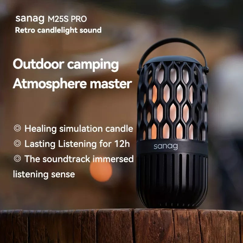 Sanag M25S Pro Wireless Bluetooth Speaker - Portable Waterproof Outdoor Speaker with Loud Stereo Sound, Perfect for Camping, Beach, Hiking & Pool Parties