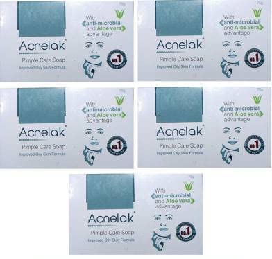 Best Pimple Care Soap for Acne Treatment - 75g (Pack of 5) | Natural Face Wash for Clear Skin | Perfect for Daily Skincare Routine & Teen Acne Prevention