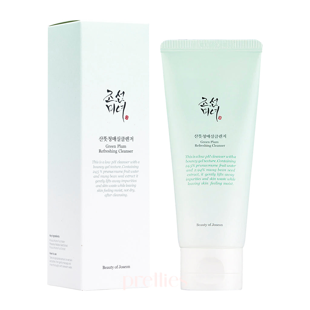 Beauty of Joseon Green Plum Refreshing Cleanser 100ml - Gentle Korean Face Wash for Oily & Acne-Prone Skin - Perfect for Morning & Night Skincare Routine