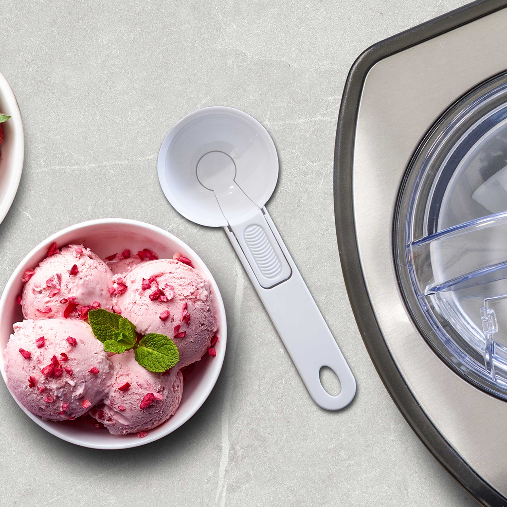 Baridi 1.2L Ice Cream Maker with Fast Freeze Compressor Cooling System - DH51 | Perfect for Home, Parties, and Dessert Shops | Make Homemade Gelato, Sorbet, and Frozen Yogurt