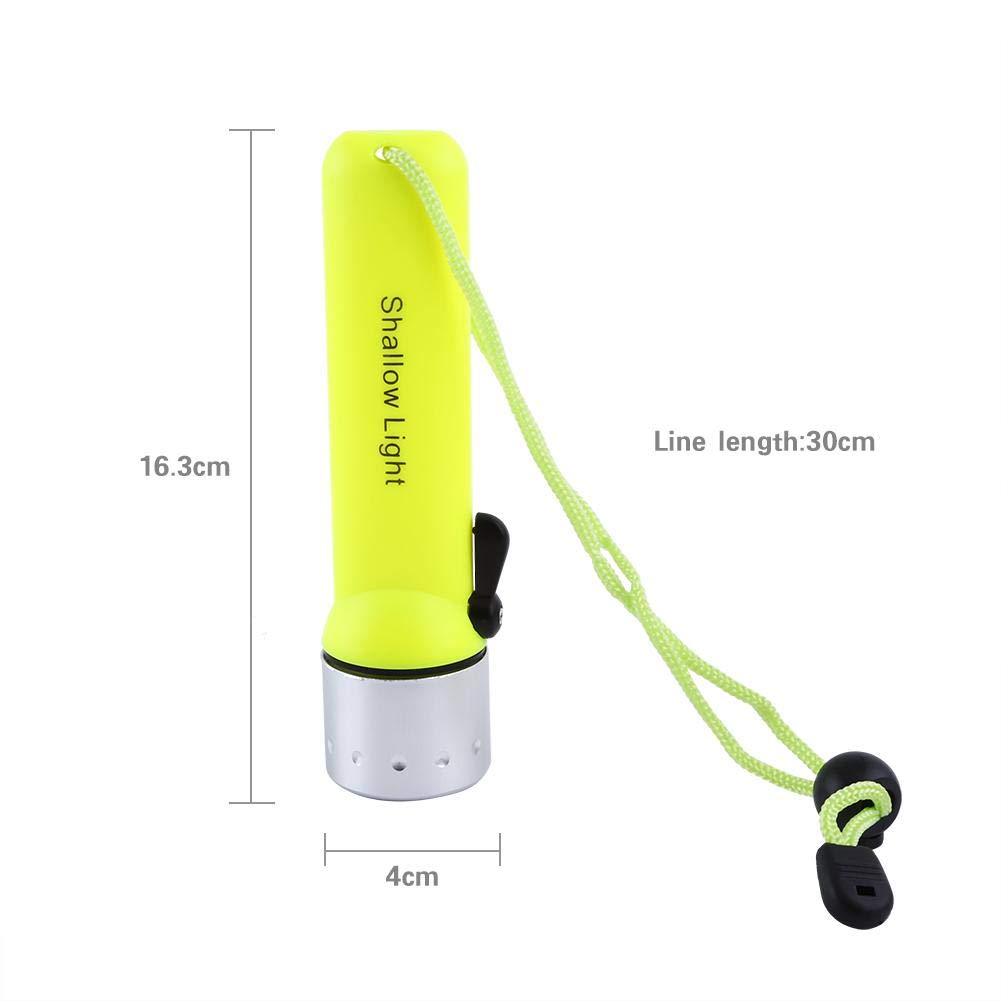 180LM Waterproof LED Dive Light - Submersible Flashlight for Underwater Diving, Snorkeling & Outdoor Adventures - Perfect for Night Fishing, Camping & Emergency Use
