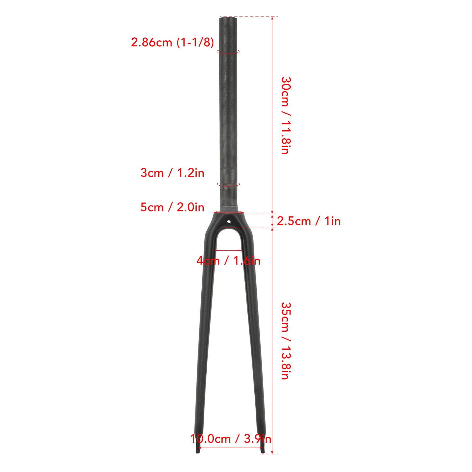 700C Carbon Fiber Road Bike Fork - 3K Stripes, Quick Release, C Brake & Rim Brake Compatible - Superlight Rigid Straight Tube Fork for Mountain & Road Bikes - Perfect for Racing, Commuting & Performance Cycling