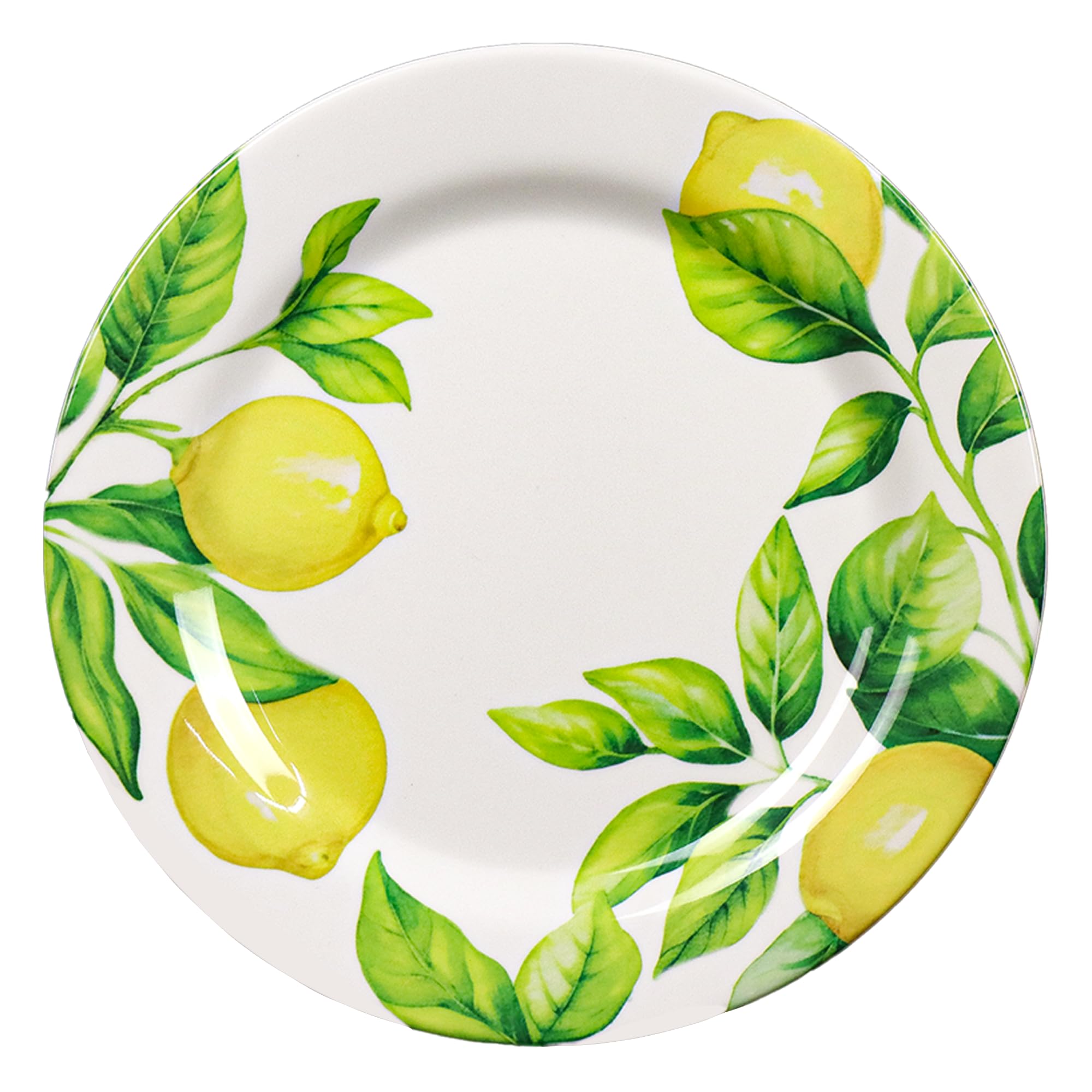 6-Piece Melamine Lemon Plates Set - 9