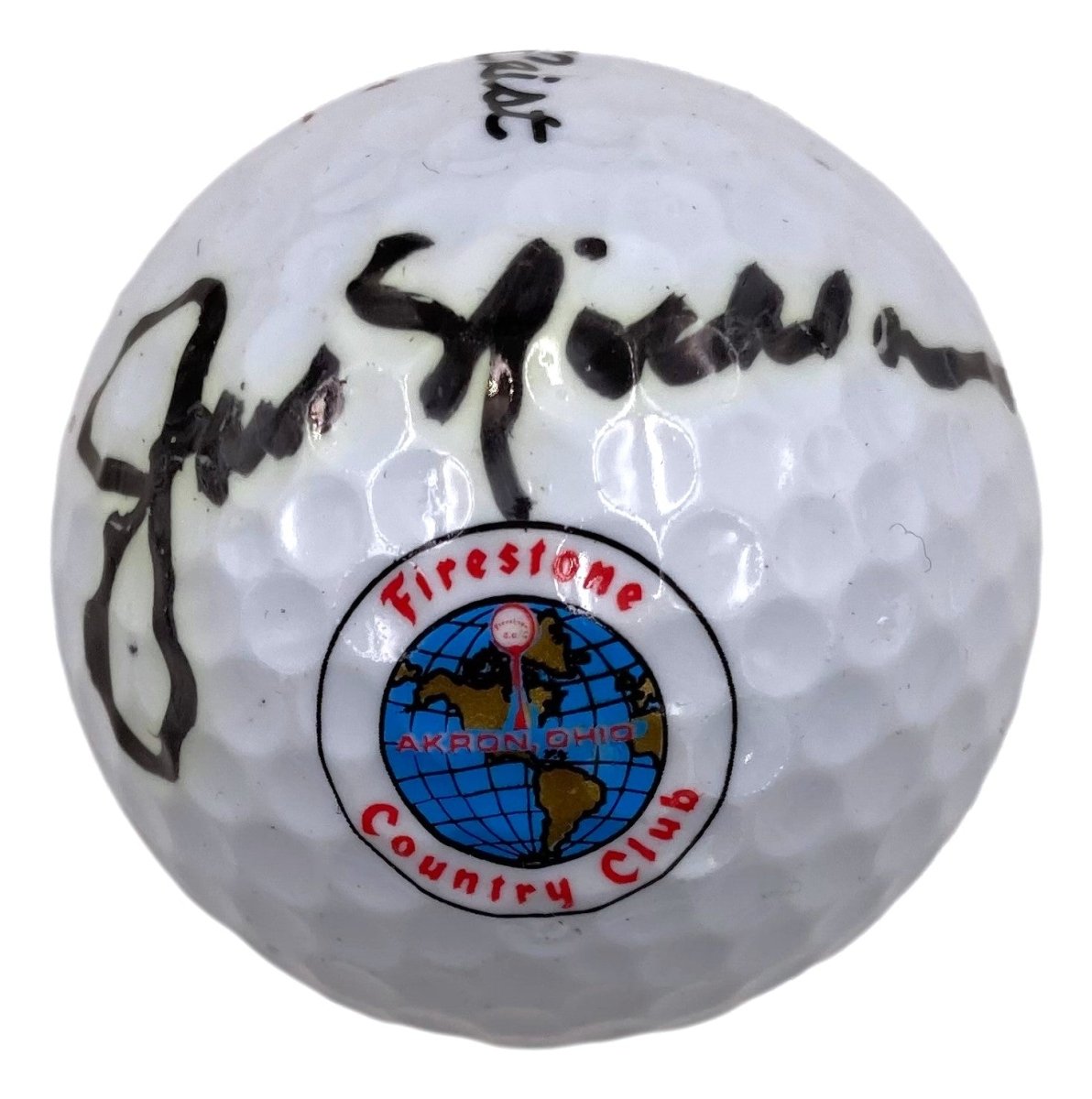 Jack Nicklaus Autographed Golf Ball - Official Firestone Country Club Logo - Limited Edition Collectible BAS AC22587 - Perfect for Golf Memorabilia Collections, Display Cases, and Sports Fan Gifts