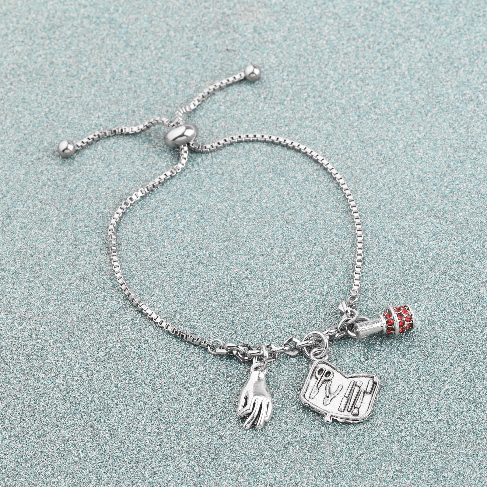 Lywjyb Birdgot Nail Tech Bracelet - Stylish Jewelry Gift for Nail Artists & Manicurists - Perfect for Cosmetology Professionals & Salon Workers (Great for Work, Gifts & Special Occasions)